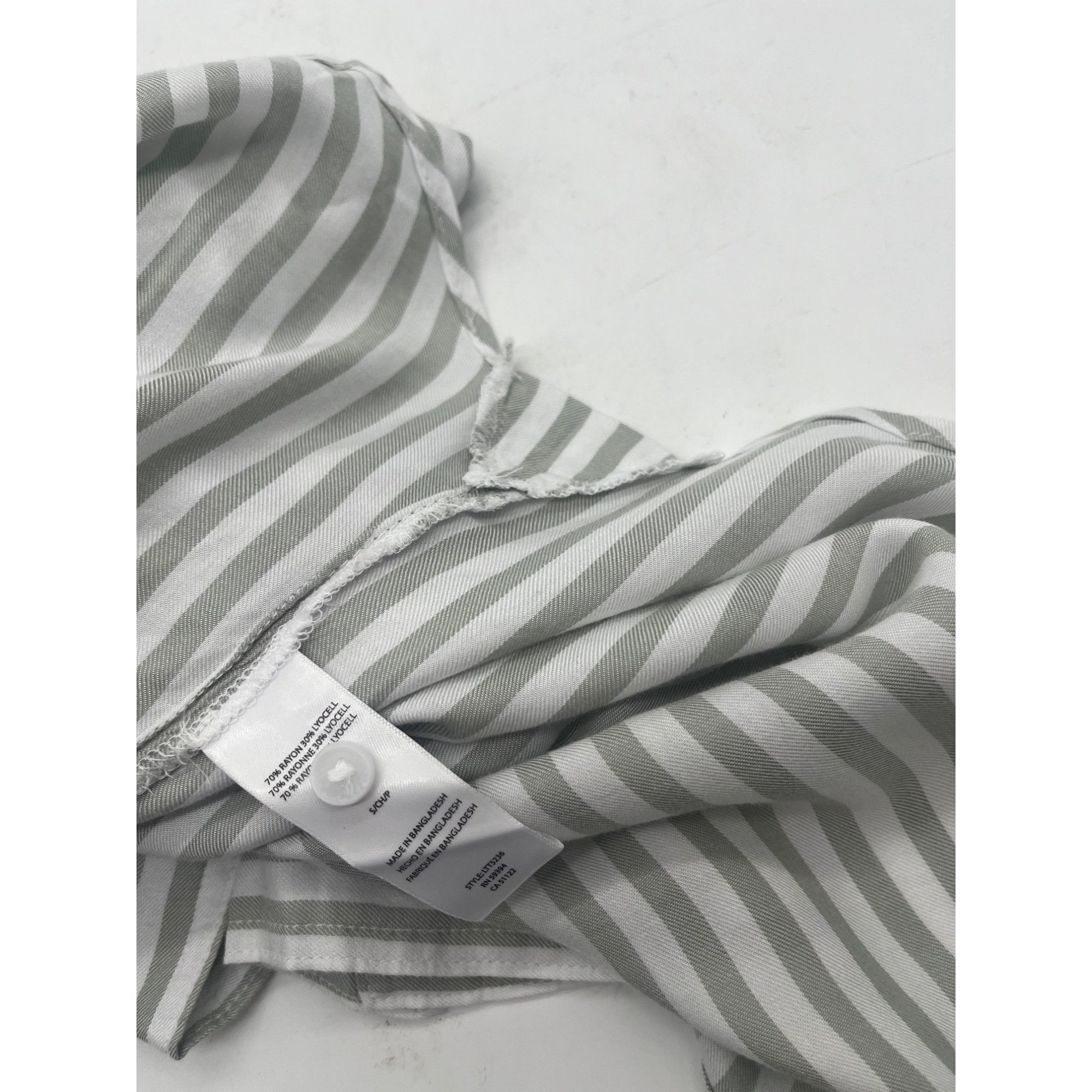 Other Beach Lounge Women’s Tinji Stripe Shirt in Green Moss, Sz. S Size S / US 4 / IT 40 - 8 Thumbnail