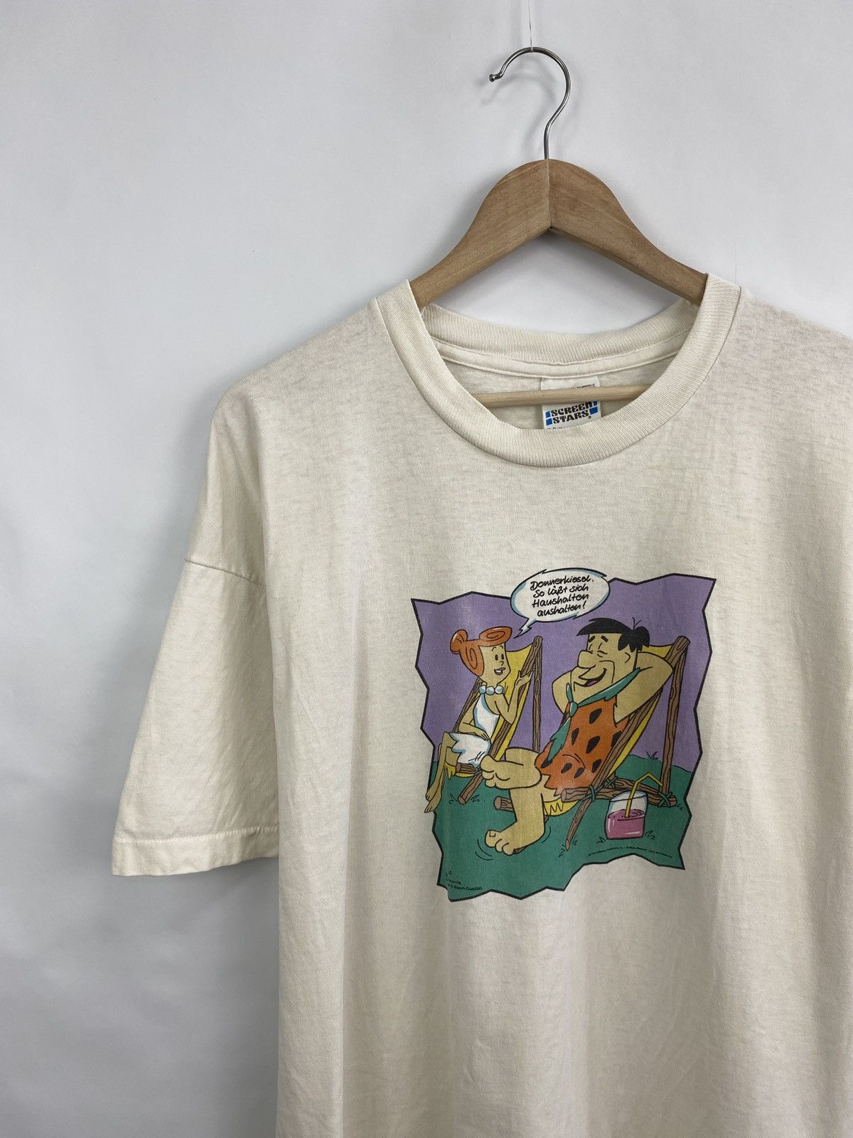 Cartoon Network 🇺🇸 Vintage 1997 The Flintstones Retro T-Shirt Rare Hype Y2K Size US XL / EU 56 / 4 - 2 Thumbnail