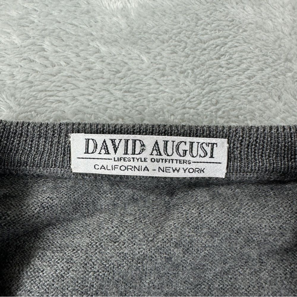 David August David August V Neck Sweater Men's Size XL Men's 100% Virgin Size US XL / EU 56 / 4 - 2 Thumbnail
