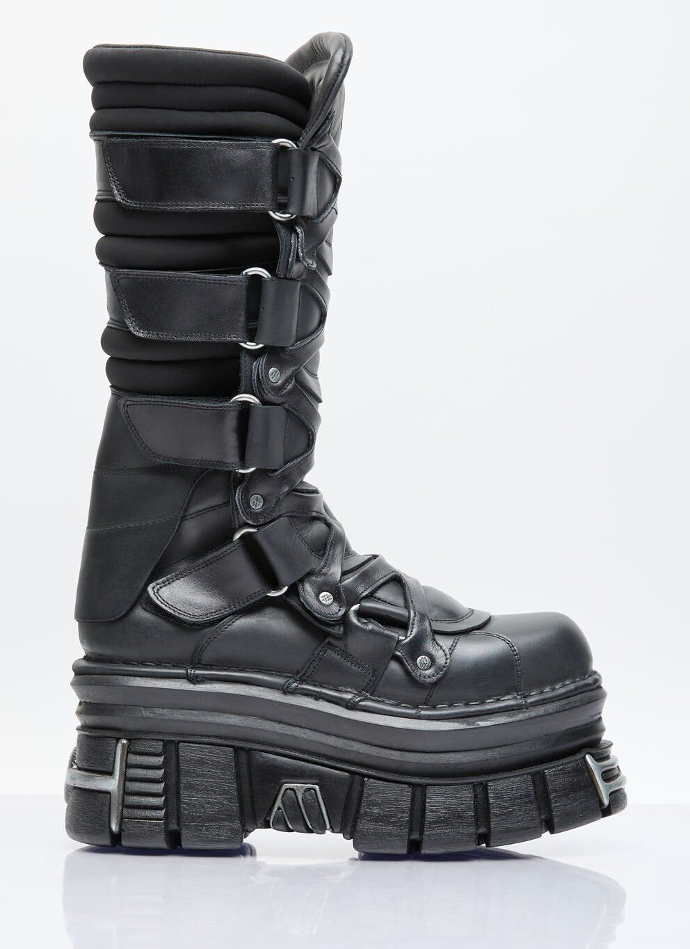 image of Vetements Tower Boots in Black, Men's (Size 7)