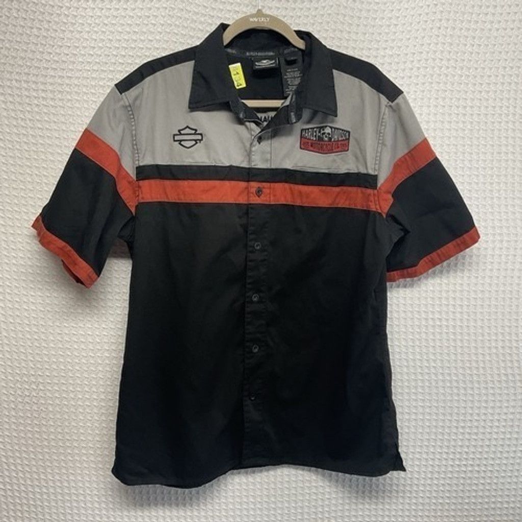 Harley Davidson Harley-Davidson Genuine Motorclothes Short Sleev Shirt Men L Size US L / EU 52-54 / 3 - 5 Thumbnail