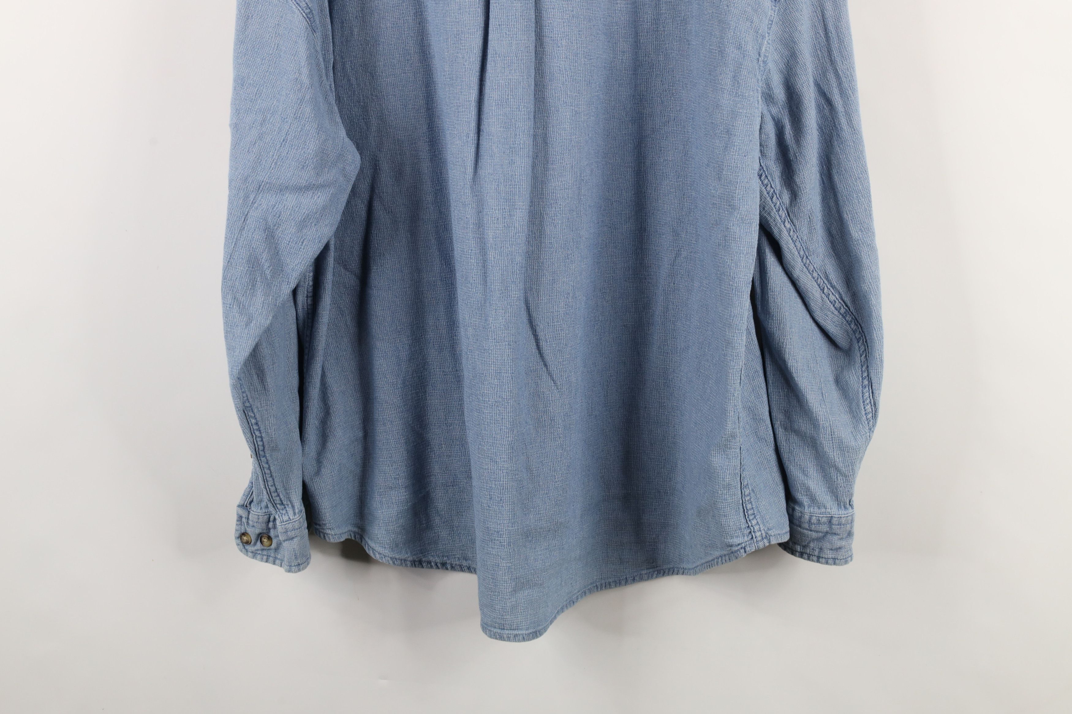 Vintage Vintage 90s M University of Michigan Button Down Shirt Blue Size US XXL / EU 58 / 5 - 12 Thumbnail
