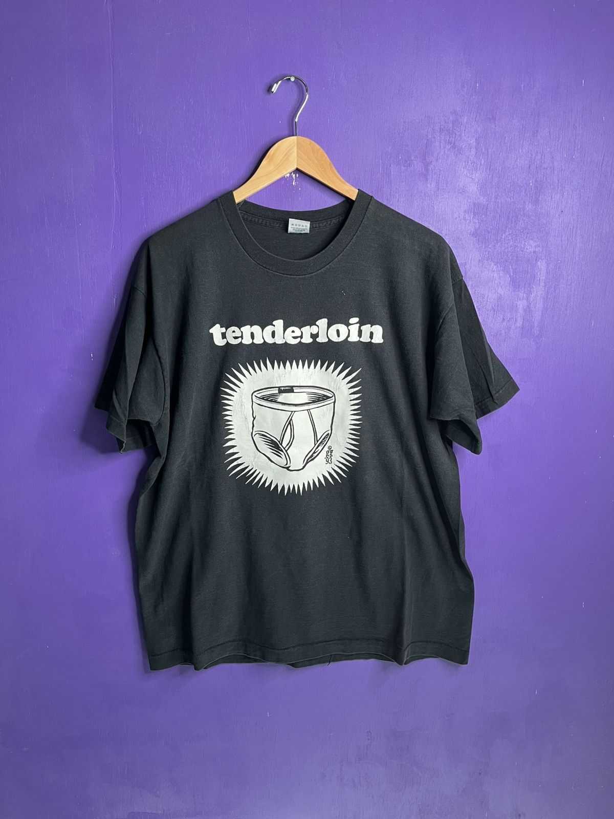 Band Tees × Vintage Vintage 1993 Tenderloin underpants t-shirt Size US XL / EU 56 / 4 - 1 Thumbnail