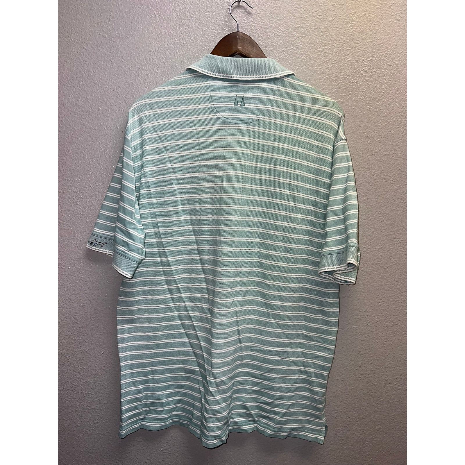 Greg Norman Greg Norman Green Polo Shirt Golfing Golf White Tee Large Size US L / EU 52-54 / 3 - 6 Thumbnail