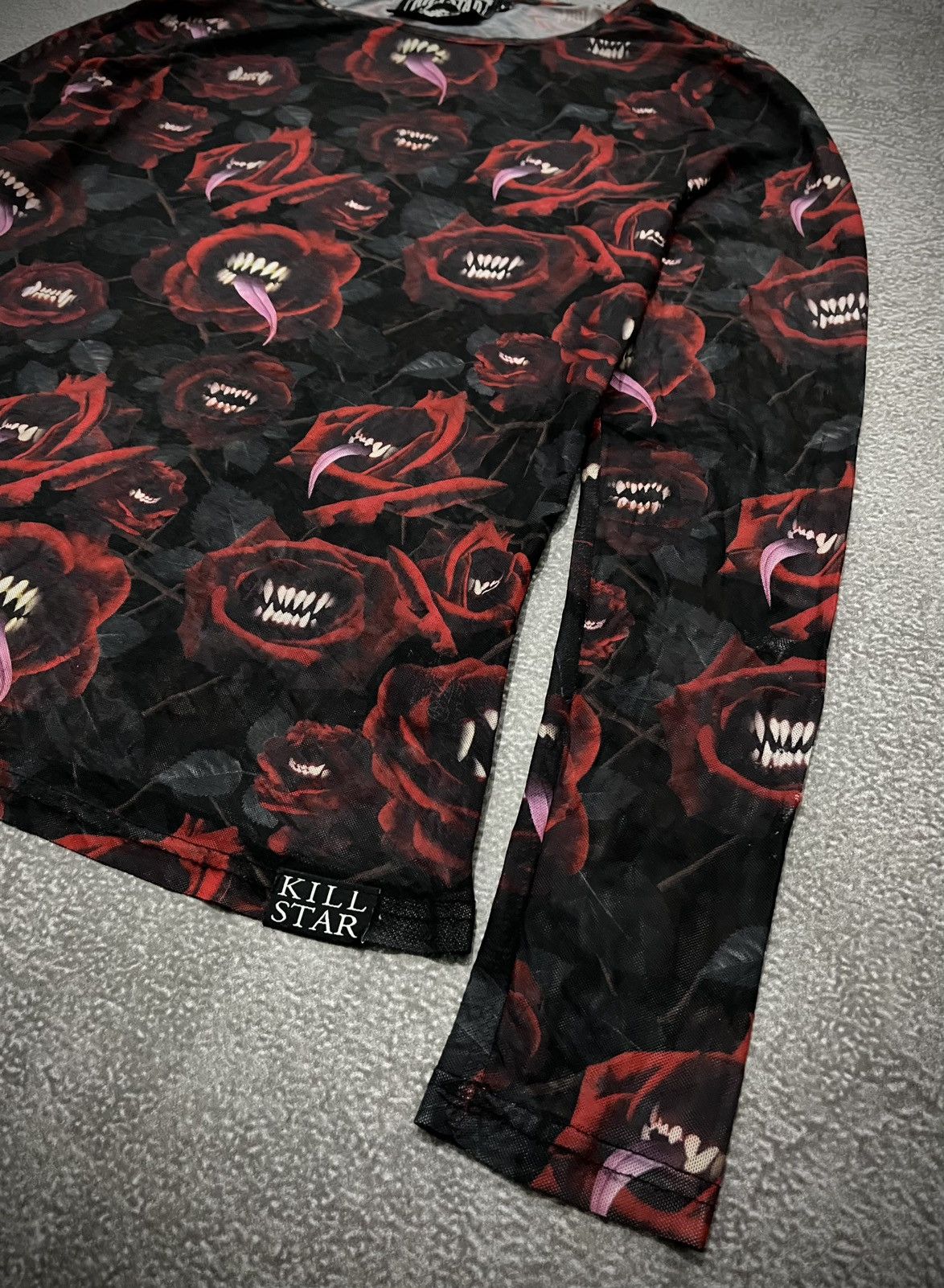 Killstar Rare Killstar Mesh Full Print Long Sleeve 3D Size US L / EU 52-54 / 3 - 3 Thumbnail