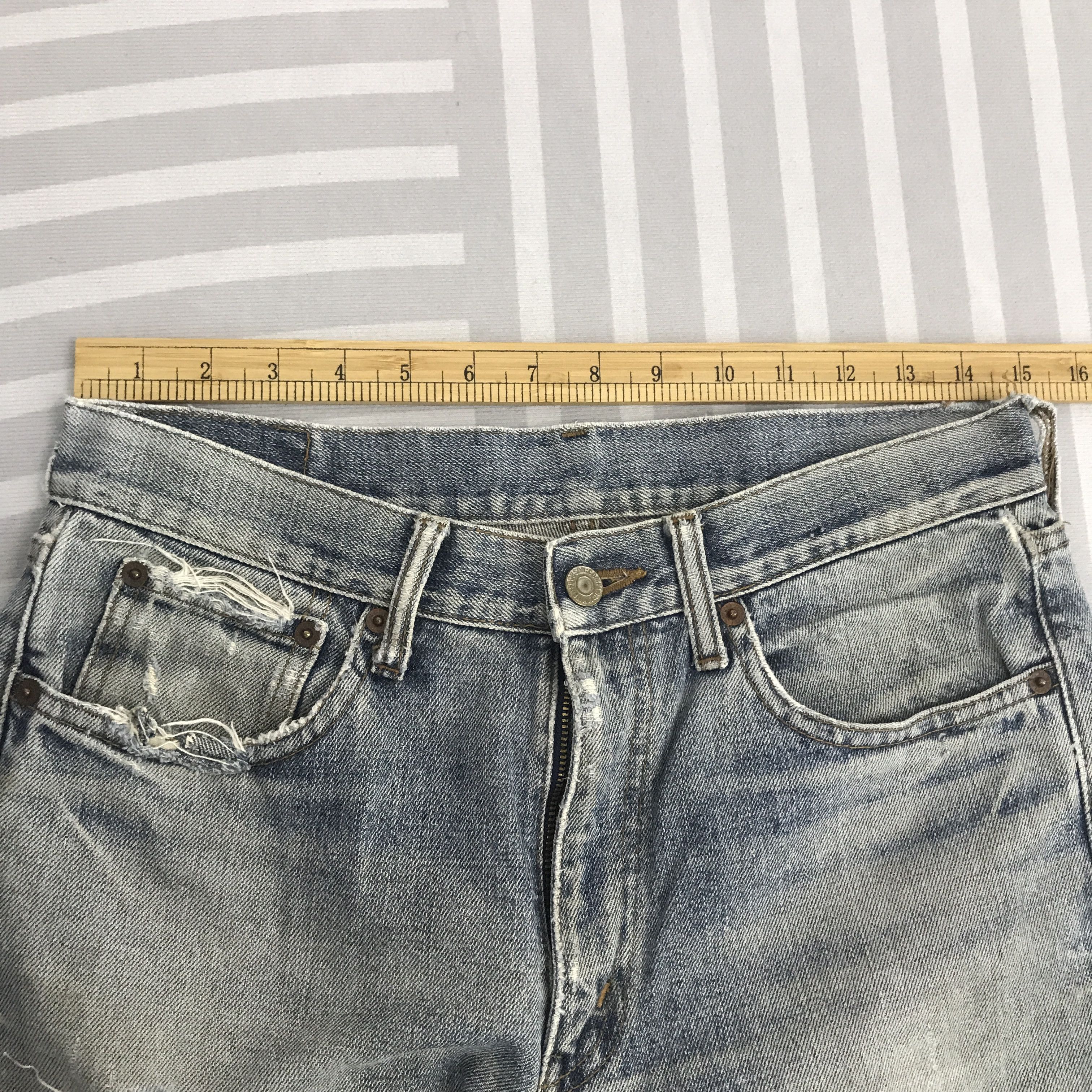 Japanese Brand × Vintage Vintage Japanese Brand Distressed jeans Size US 31 - 8 Thumbnail