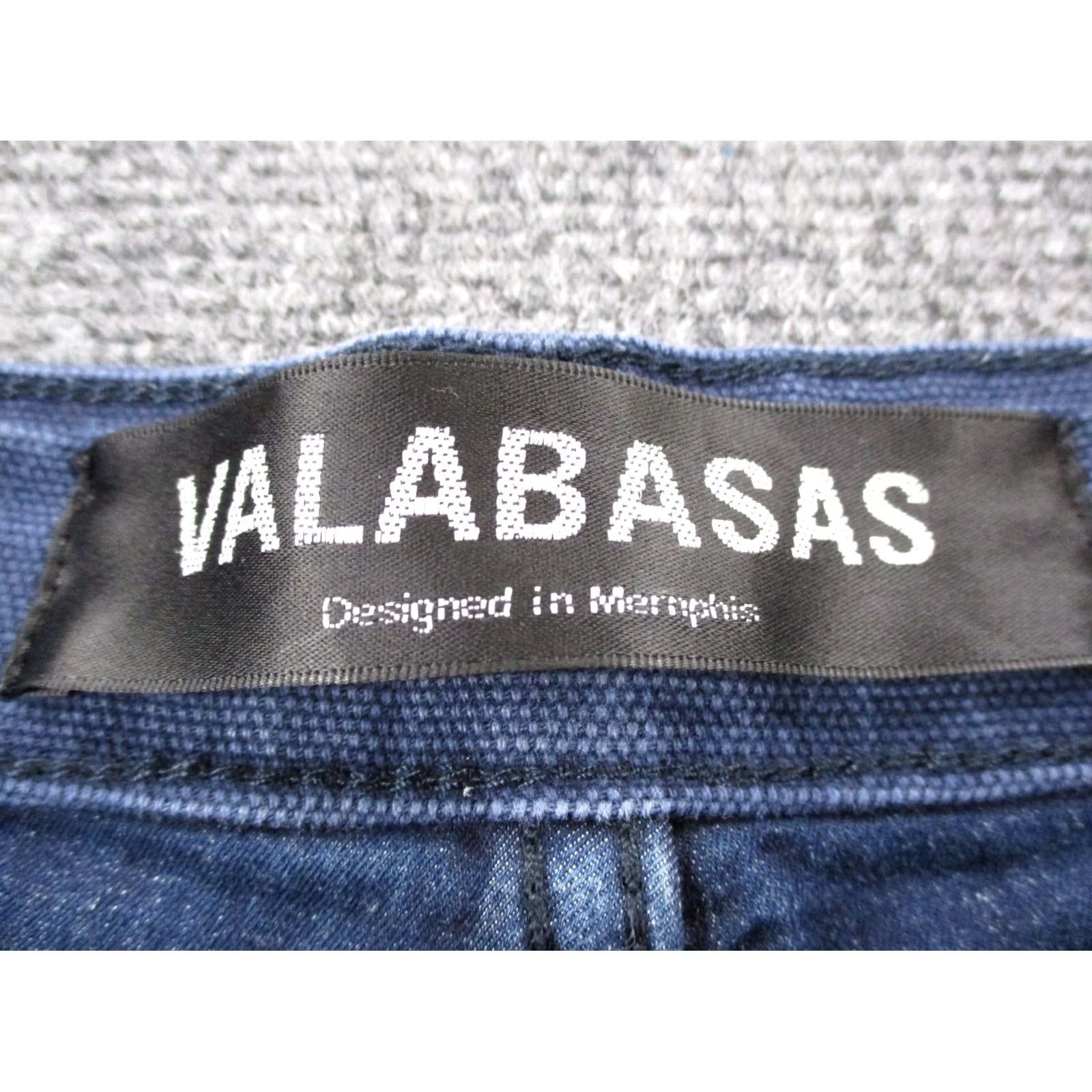 Denime Valabasas Jeans Womens 32 Blue Denim Stretch Flared Distressed Casual Size 24" / US 00 / IT 34 - 7 Thumbnail
