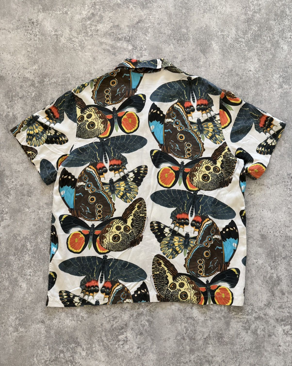 Kith Kith AMNH Butterflies Camp Collar Shirt White Men's Size US L / EU 52-54 / 3 - 4 Thumbnail