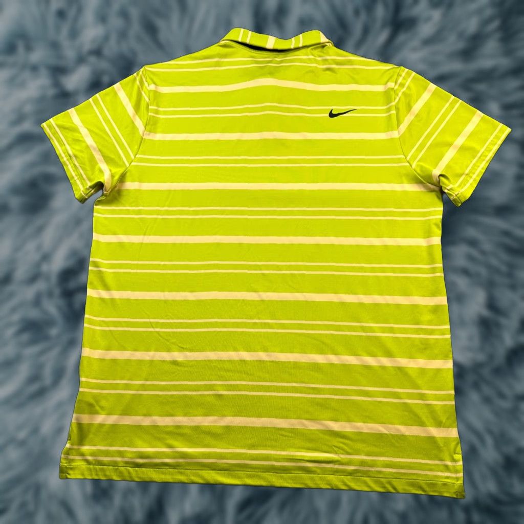Nike Nike Polo Shirt Extra Large Green Striped Tour Dri Fit Golf Mens Size US XL / EU 56 / 4 - 1 Thumbnail