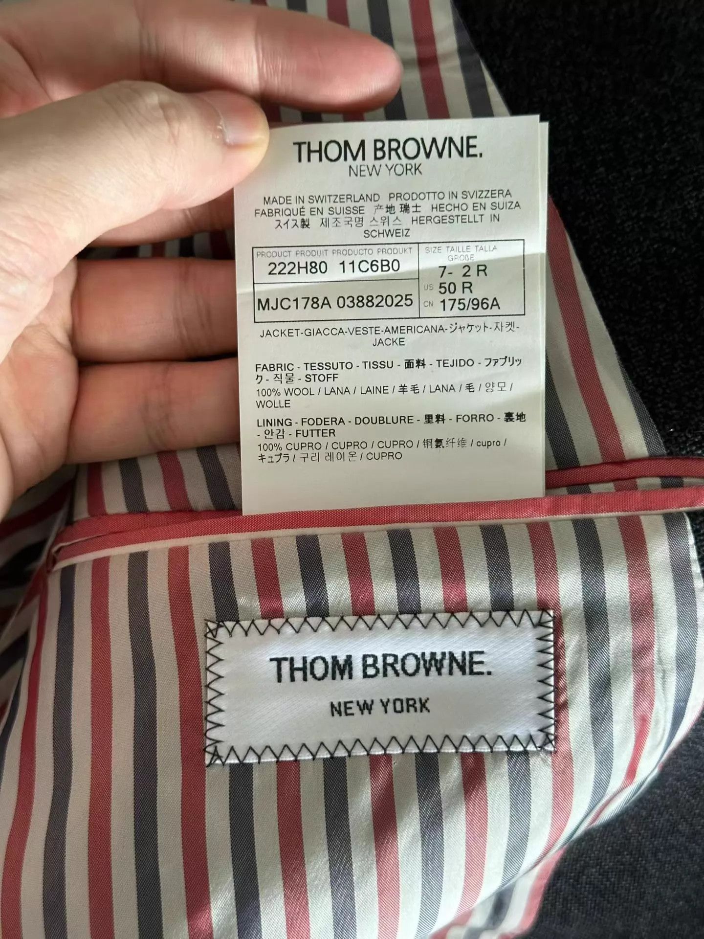 Thom Browne Thom Browne Subtle Pattern Wool Blazer Size 2 Worn Size US M / EU 48-50 / 2 - 4 Thumbnail