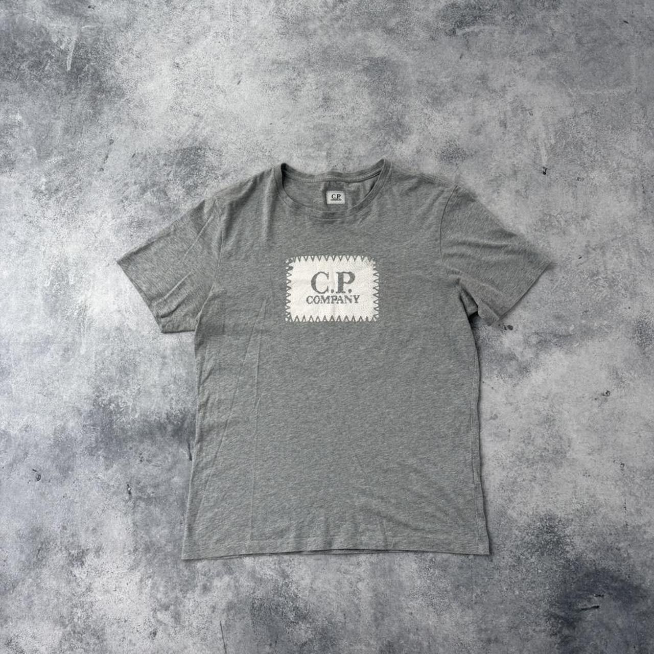 C.P. Company CP company grey block logo graphic tee Size US M / EU 48-50 / 2 - 1 Thumbnail