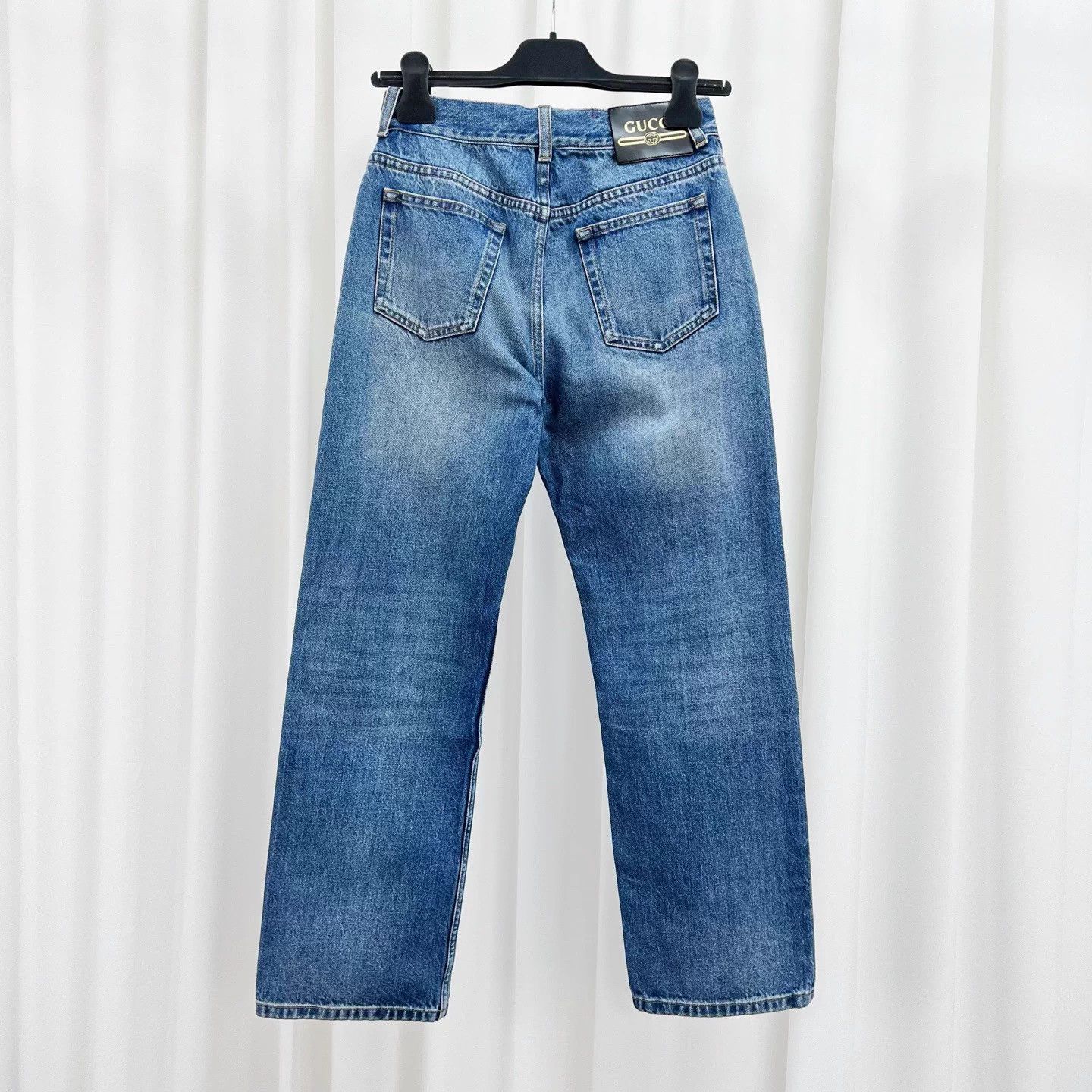 Gucci Gucci leather tag logo washed W24 99 new jeans Size 24" / US 00 / IT 34 - 2 Thumbnail