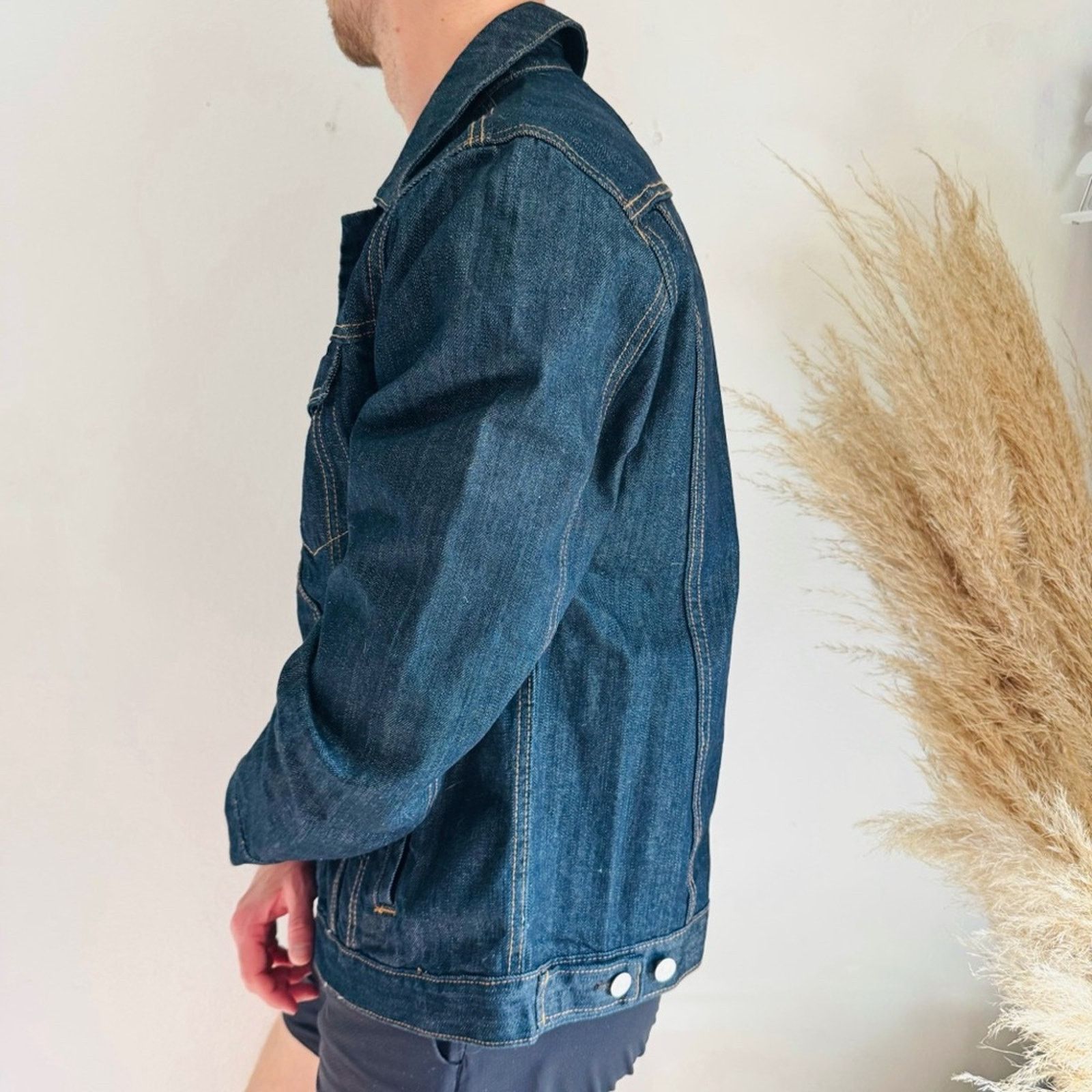 Gap GAP Oversized Navy Blue Silver Button $110 Denim Jean Jacket Size US L / EU 52-54 / 3 - 4 Thumbnail