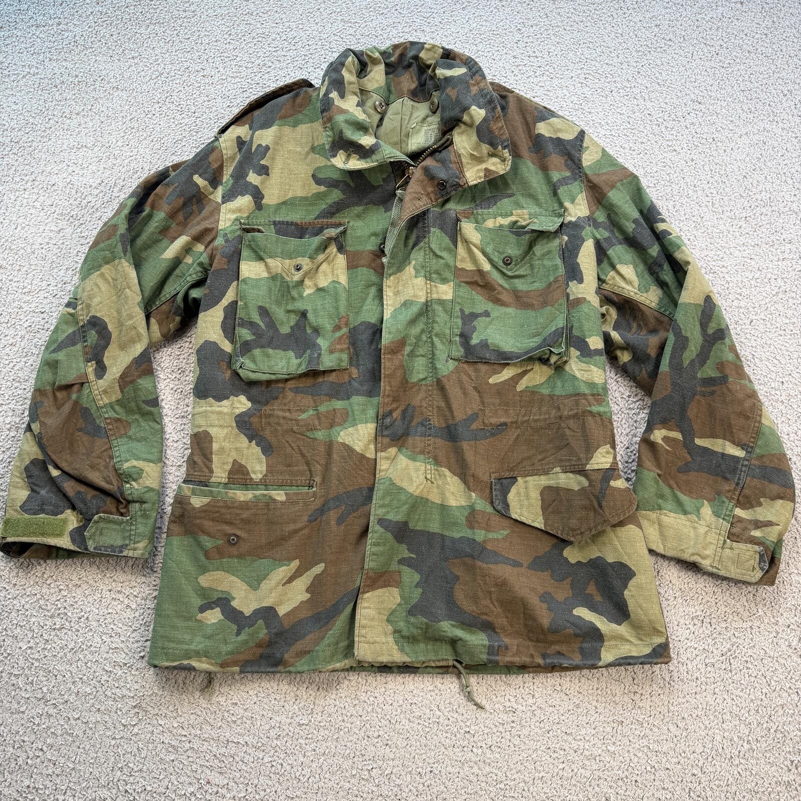 Alpha Industries Vintage 1986 Alpha Industries Woodland Camo M65 Field Jacket Size US M / EU 48-50 / 2 - 1 Thumbnail