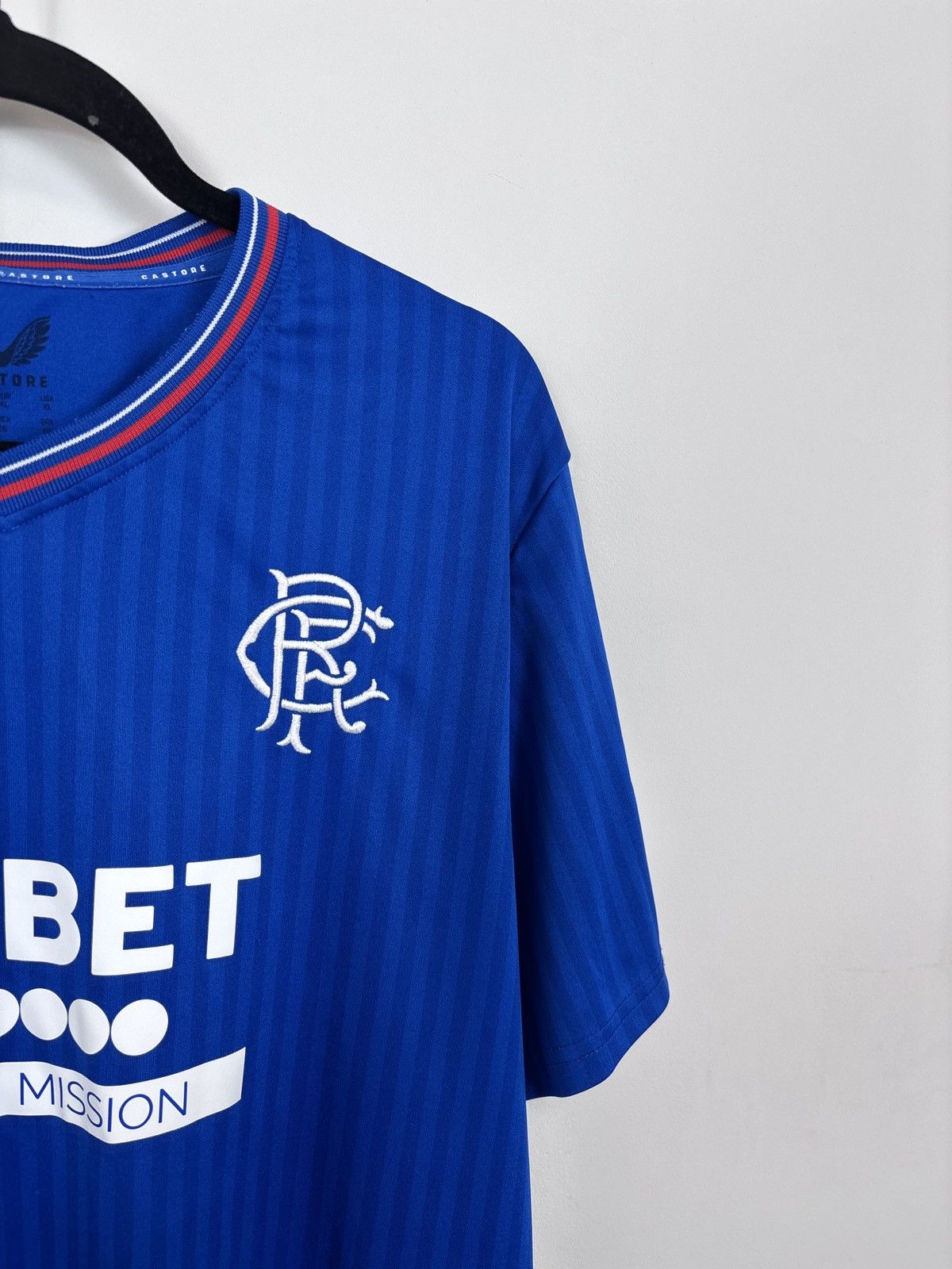 Castore Castore Rangers FC 2023/2024 Home Football Soccer Jersey Size US XL / EU 56 / 4 - 6 Thumbnail