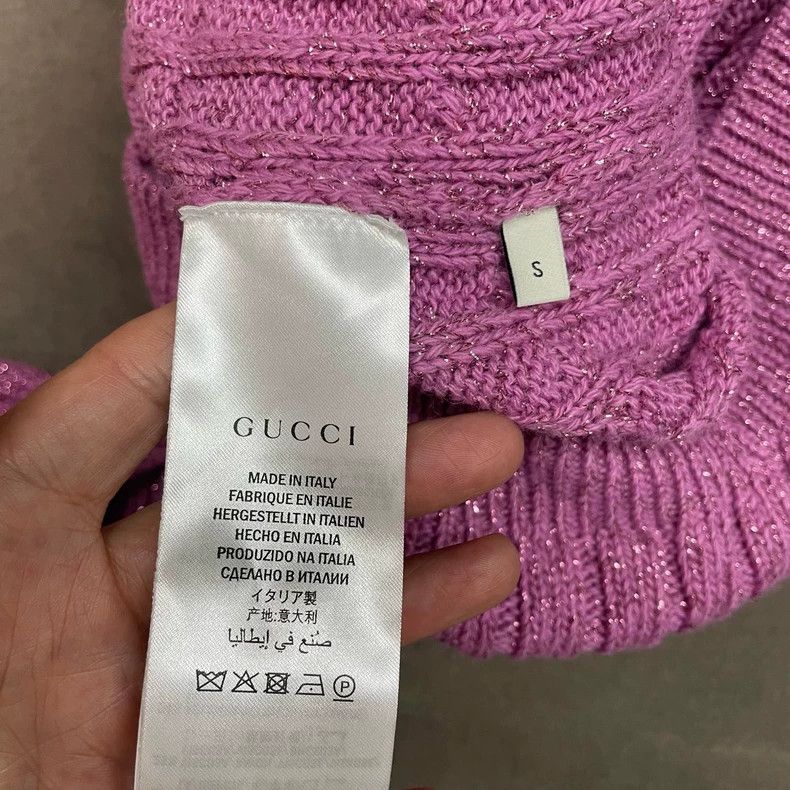 Gucci Gucci Pink glitter sweater Size S / US 4 / IT 40 - 6 Thumbnail