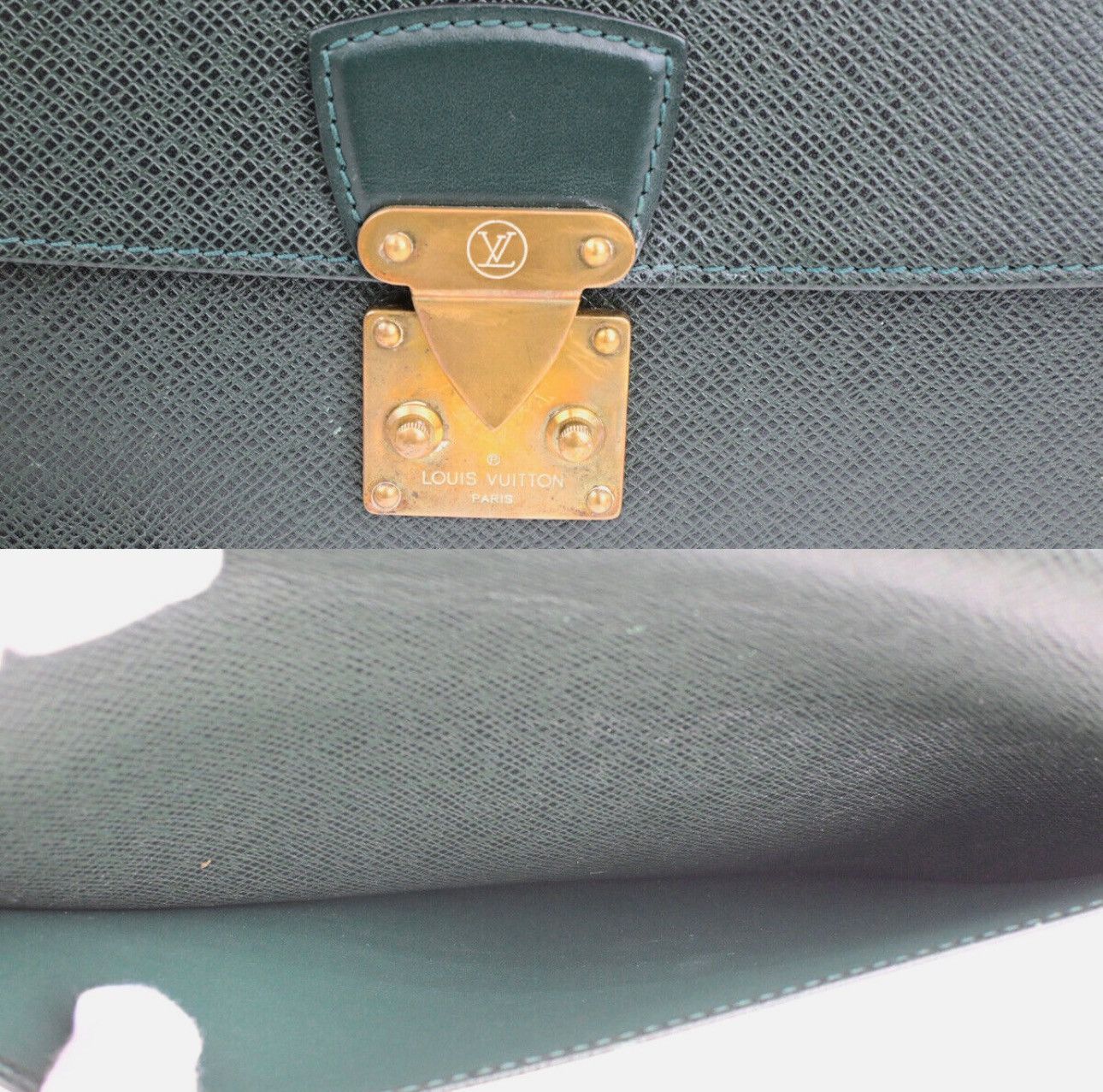 Louis Vuitton LOUIS VUITTON POCHETTE KOURAD CLUTCH HAND BAG TAIGA LEATHER Size ONE SIZE - 8 Thumbnail