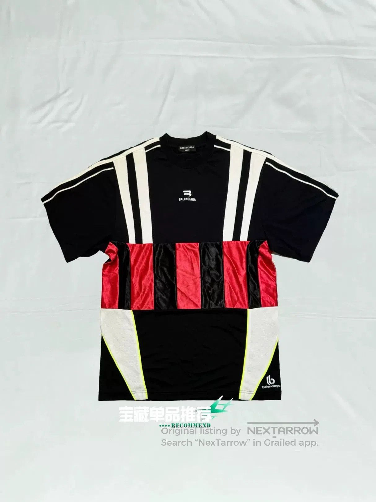 Balenciaga Balenciaga Spliced Football Jersey T. Size US XXS / EU 40 - 1 Thumbnail