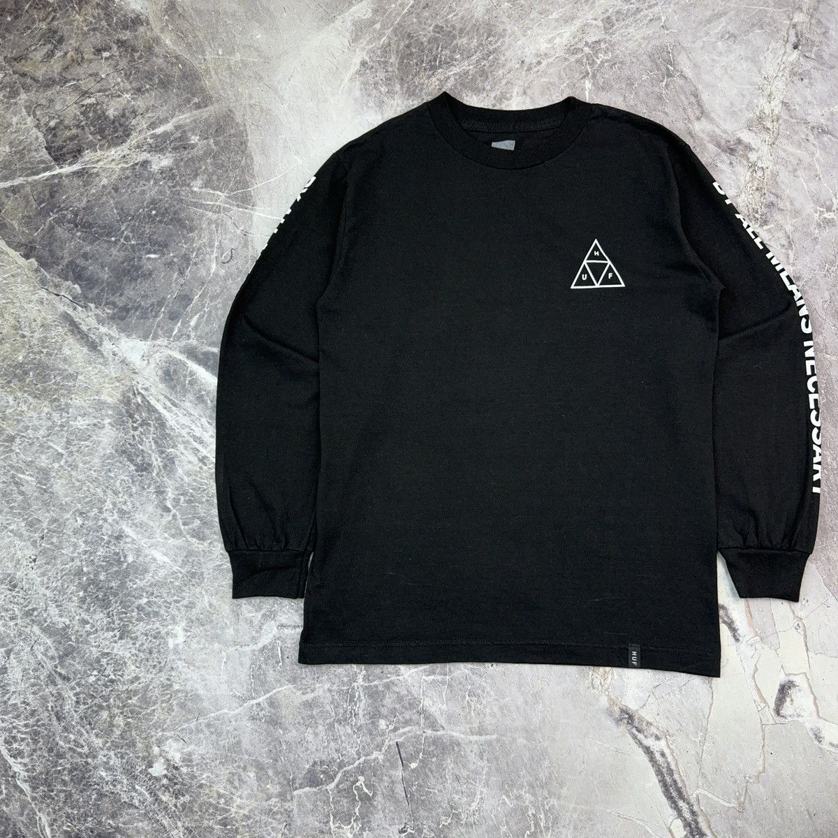 Huf Huf Longsleeve T shirt Skater Sk8 Streetwear Black 90s S Size US S / EU 44-46 / 1 - 10 Thumbnail