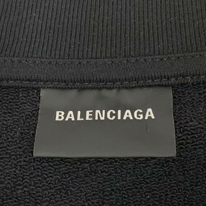 Balenciaga Balenciaga 2023 Black Logo Cotton Sweatshirt Size US M / EU 48-50 / 2 - 4 Thumbnail