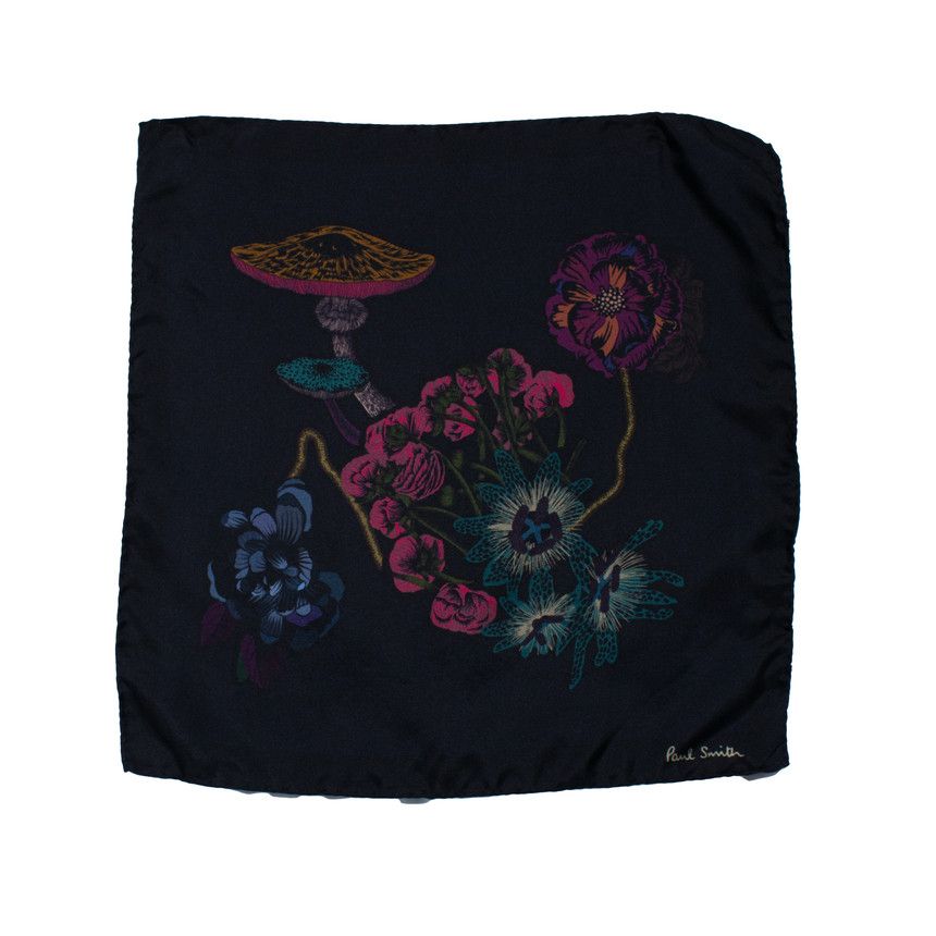Paul Smith Paul Smith, Pocket square with floral print Size ONE SIZE - 1 Thumbnail