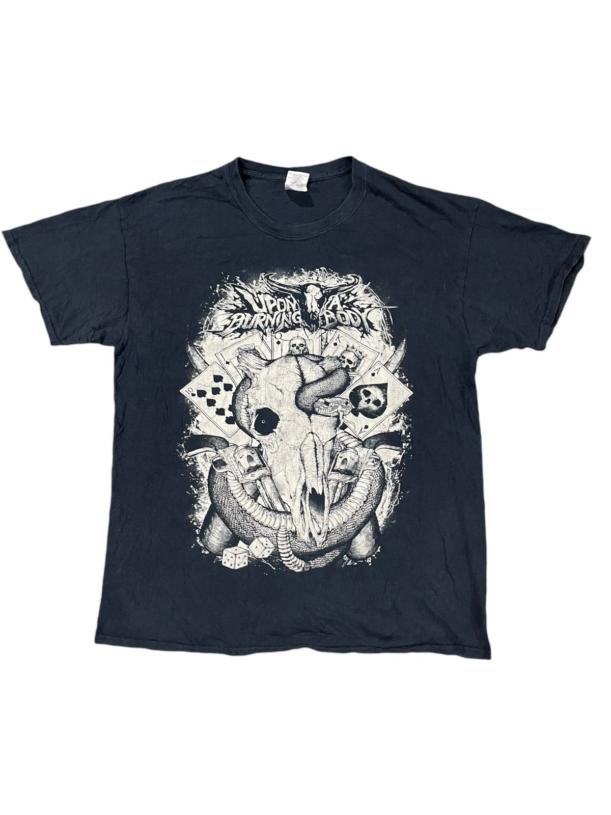 Band Tees × Vintage VTG Upon A Burning Body Metalcore Band Tee Size US L / EU 52-54 / 3 - 5 Thumbnail