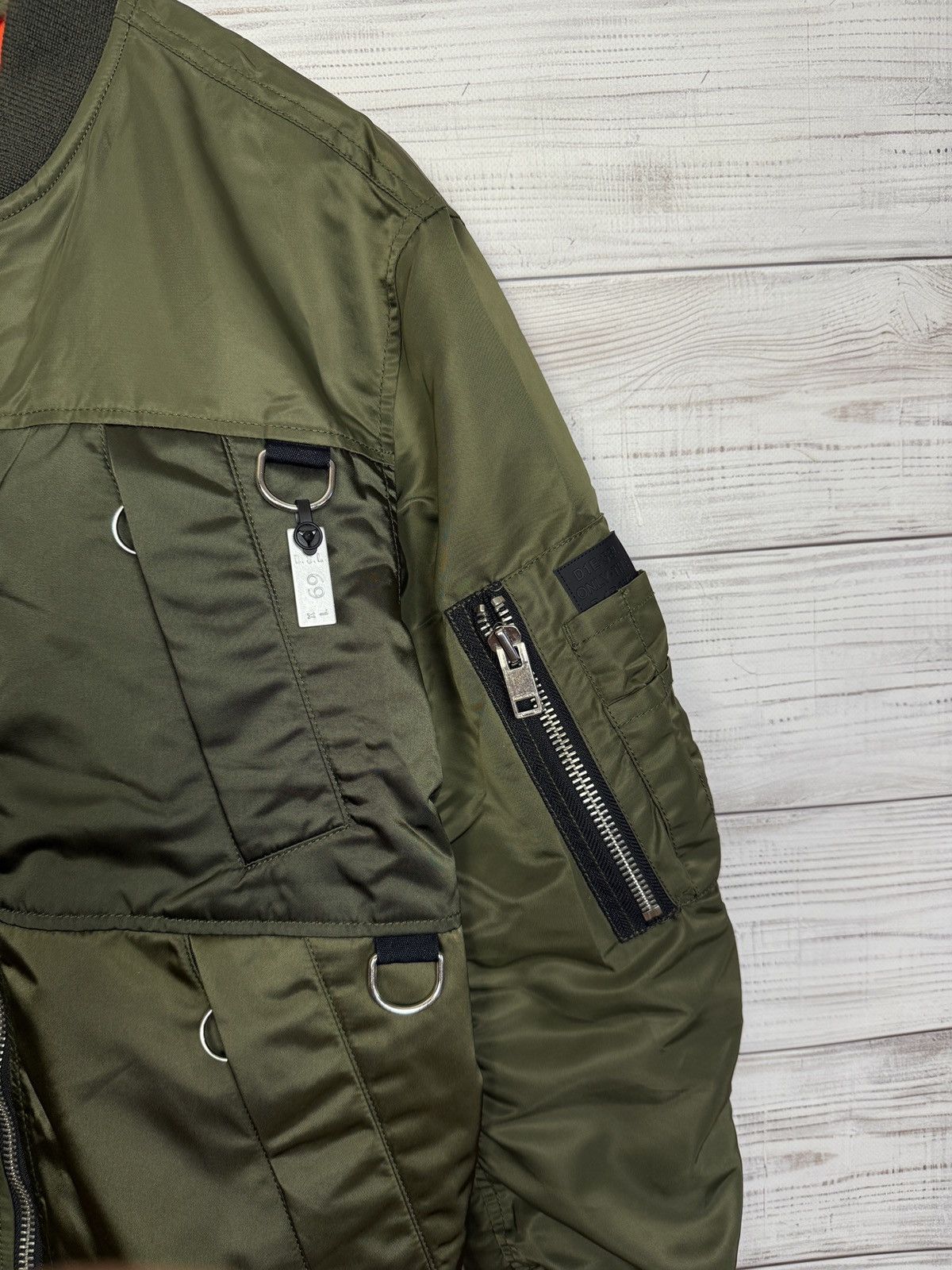 Diesel DIESEL Y2K Skin USA Aviator MA1 Reversible Bomber Jacket Size US S / EU 44-46 / 1 - 8 Thumbnail