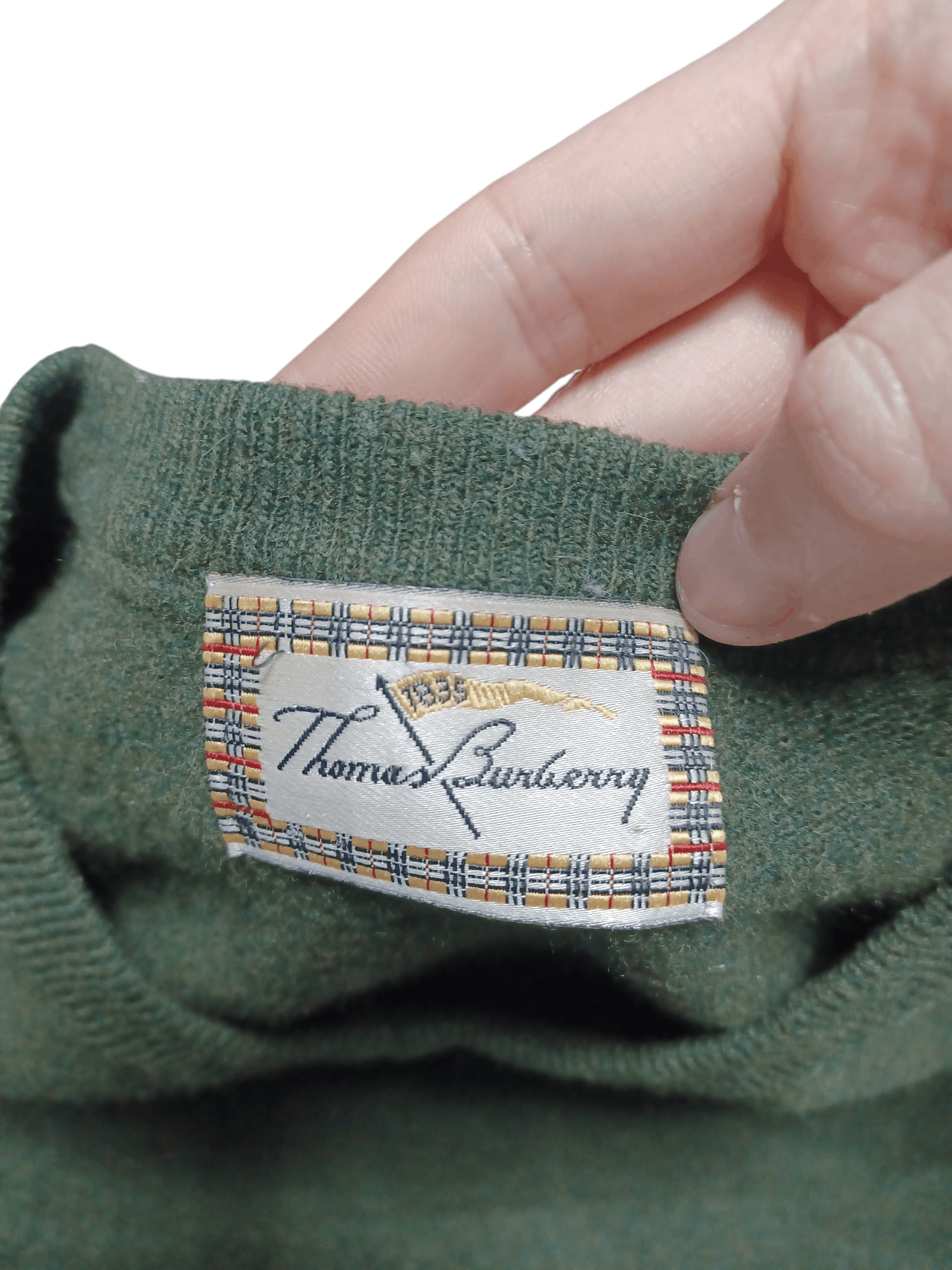 Burberry THOMAS BURBERRY VINTAGE WOOL OLDMONEY SWEATER Size US L / EU 52-54 / 3 - 4 Thumbnail