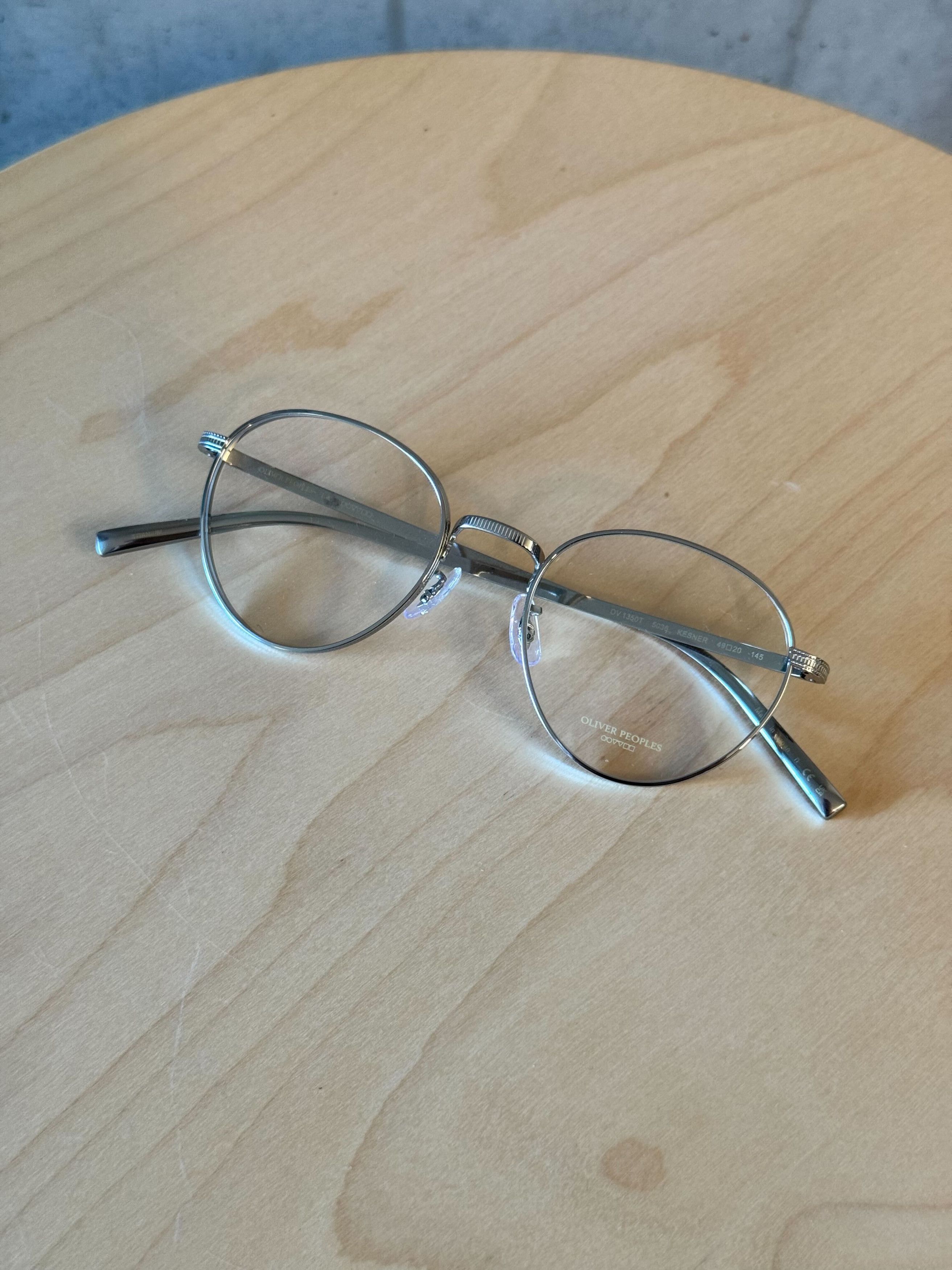 Oliver Peoples (New) Kesner Titanium Silver Glasses Size ONE SIZE - 3 Thumbnail