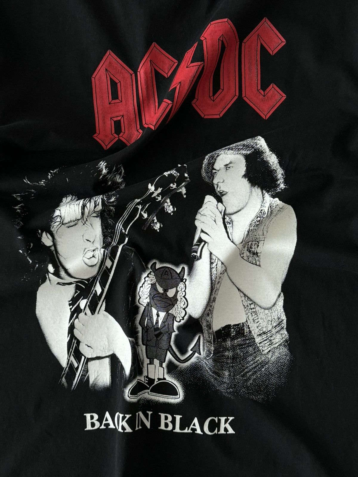 AC/DC × Band Tees × Vintage Vintage 00s AC/DC ‘Back In Black’ Band T-Shirt Size US L / EU 52-54 / 3 - 3 Thumbnail