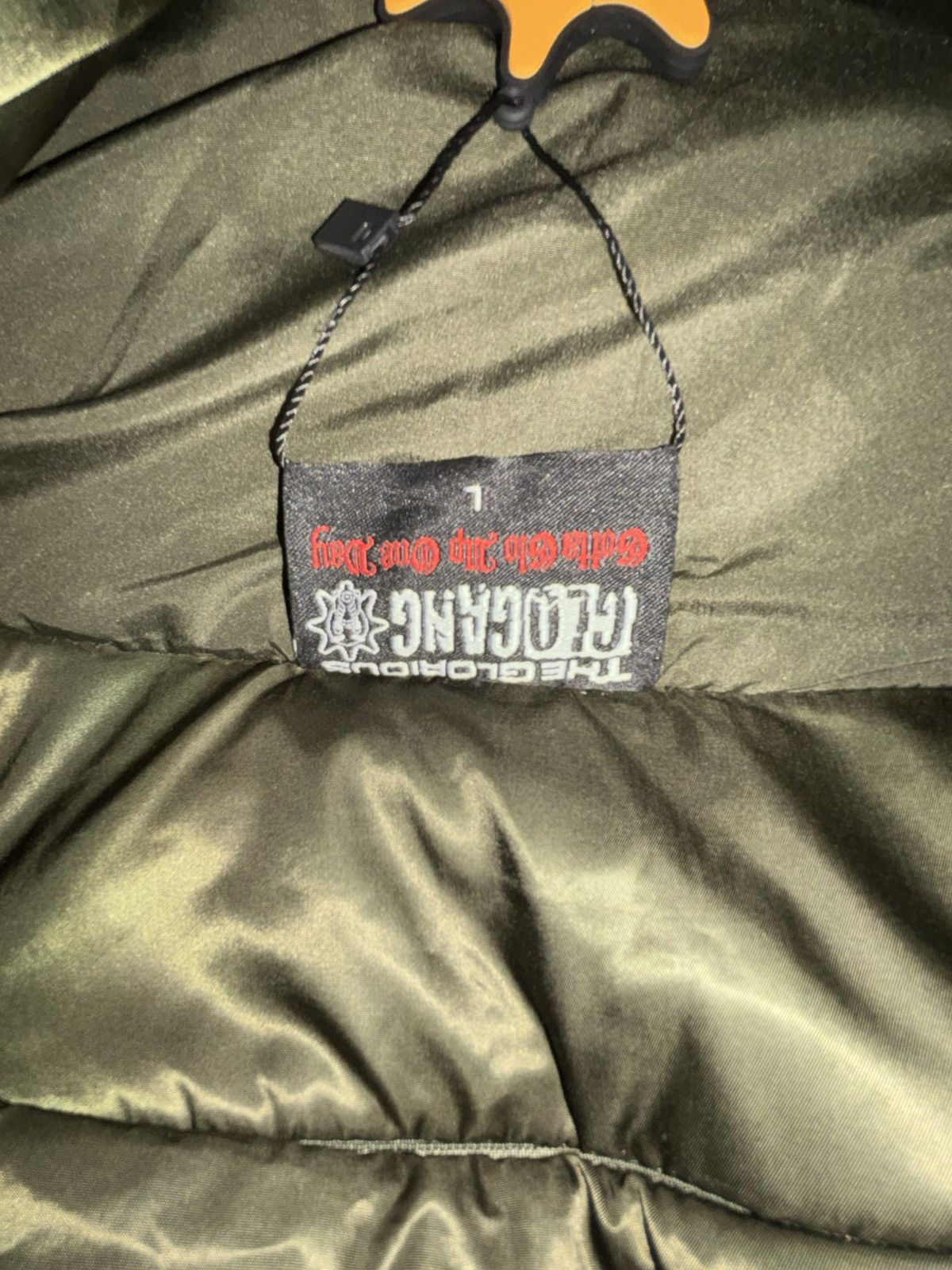 Glocler Flare Collar Puffer Jacket (Olive)