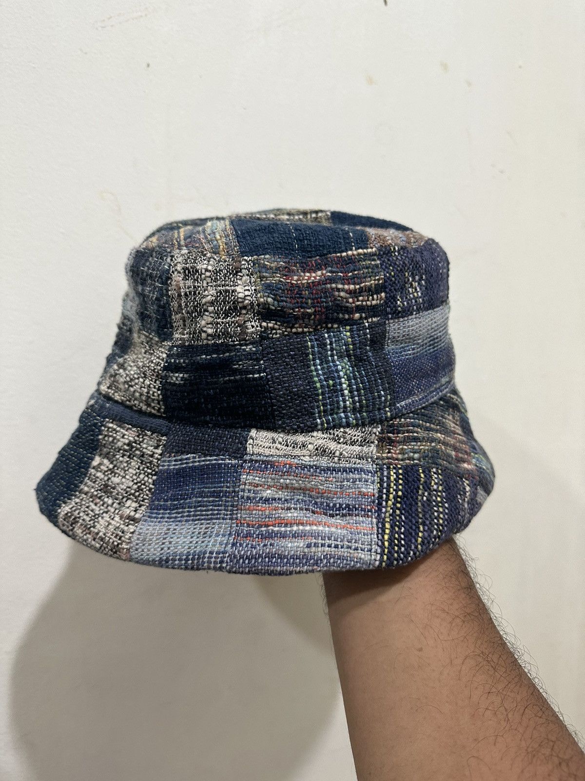 Japanese Brand Rare Patchwork Style Bucket Hat Size ONE SIZE - 5 Thumbnail
