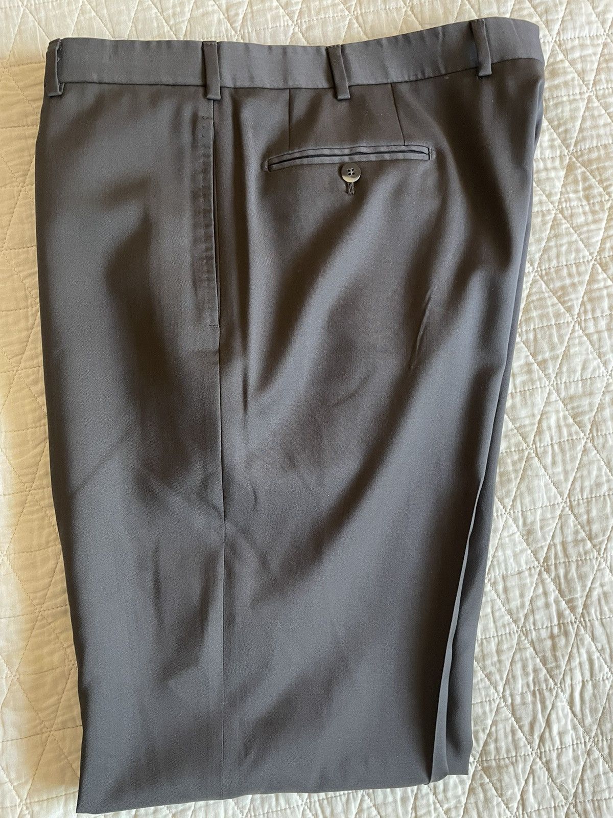 Isaia Aquaspider Wool Flat Front Trouser Size 38R - 1 Thumbnail