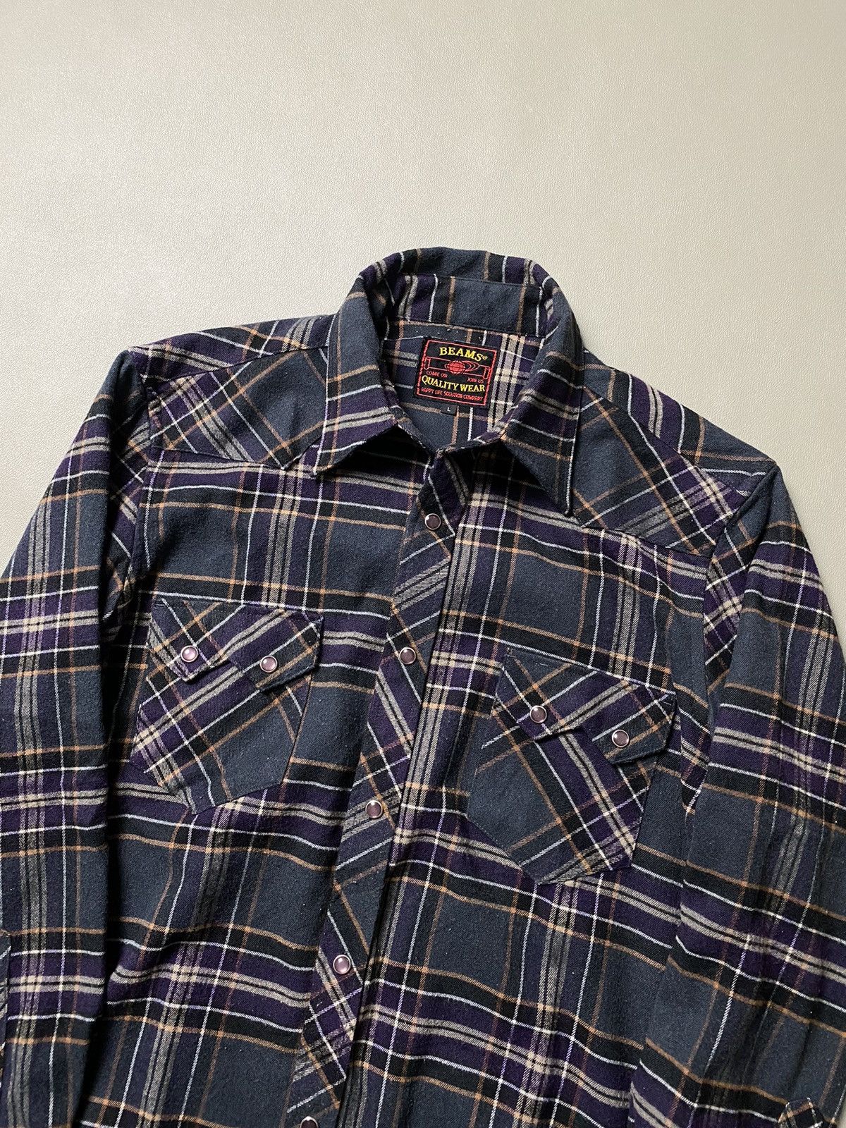 Beams Plus × Japanese Brand Beams Western Plaid Shirt Size US L / EU 52-54 / 3 - 3 Thumbnail