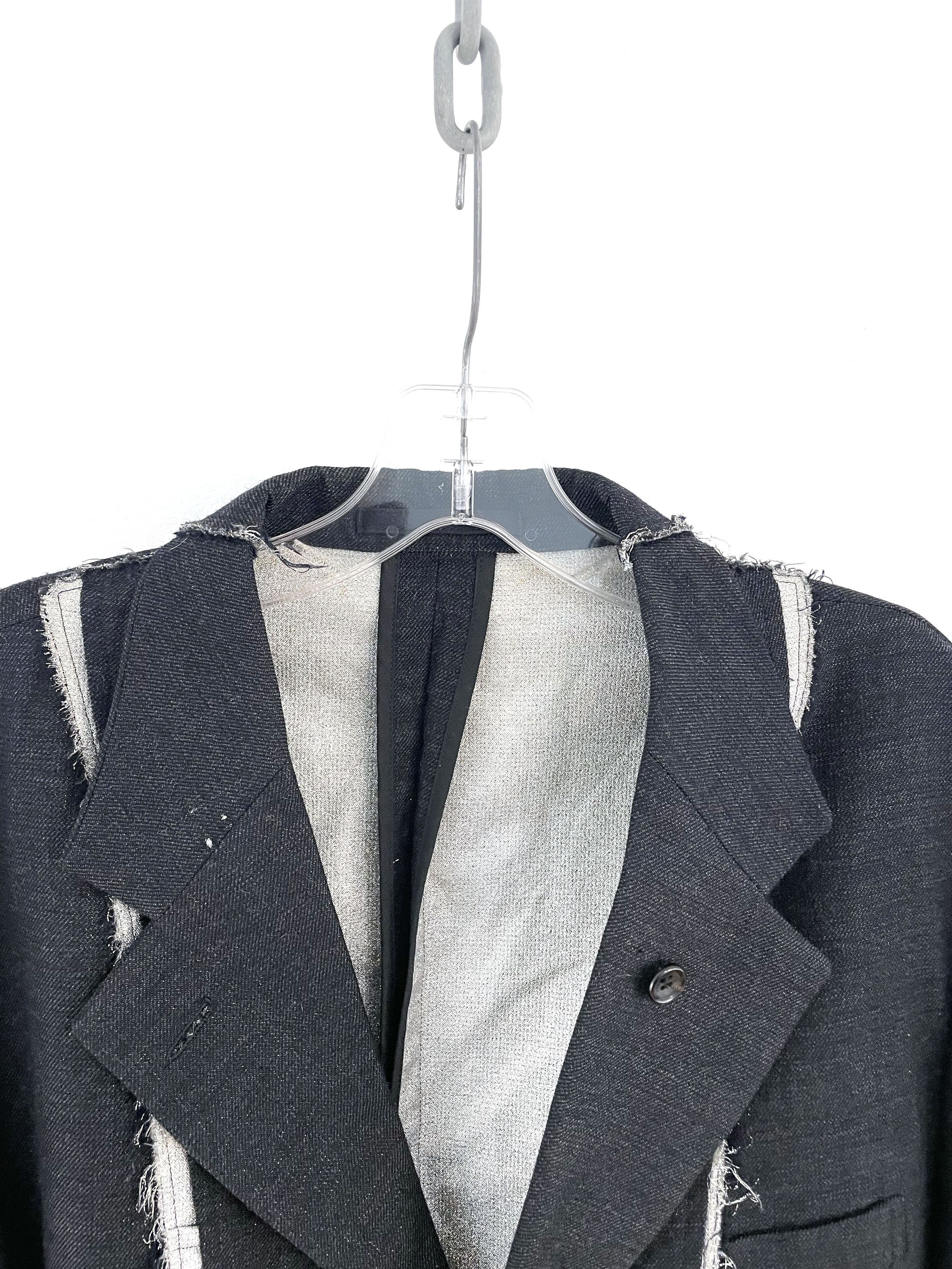 Comme des Garcons Homme 2002 Silver Thread Blazer Size US L / EU 52-54 / 3 - 3 Thumbnail