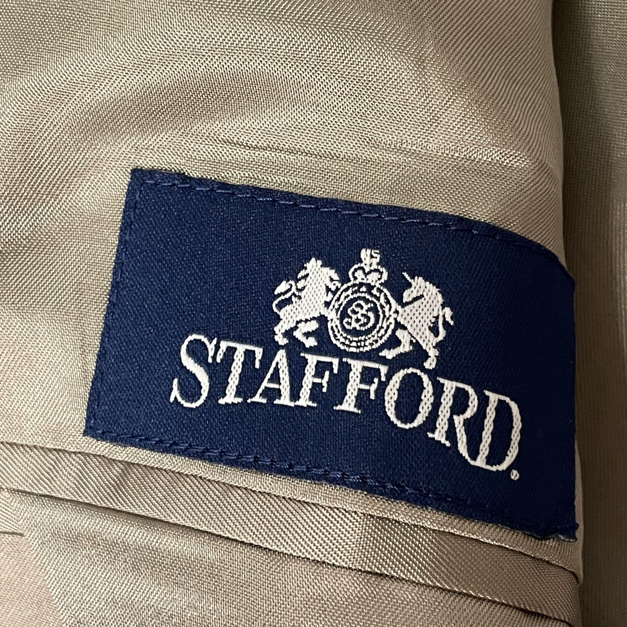 Stafford Stafford SILVER Gray Sport Coat MICROFIBER 3 btn Jacket Size 42L - 11 Thumbnail