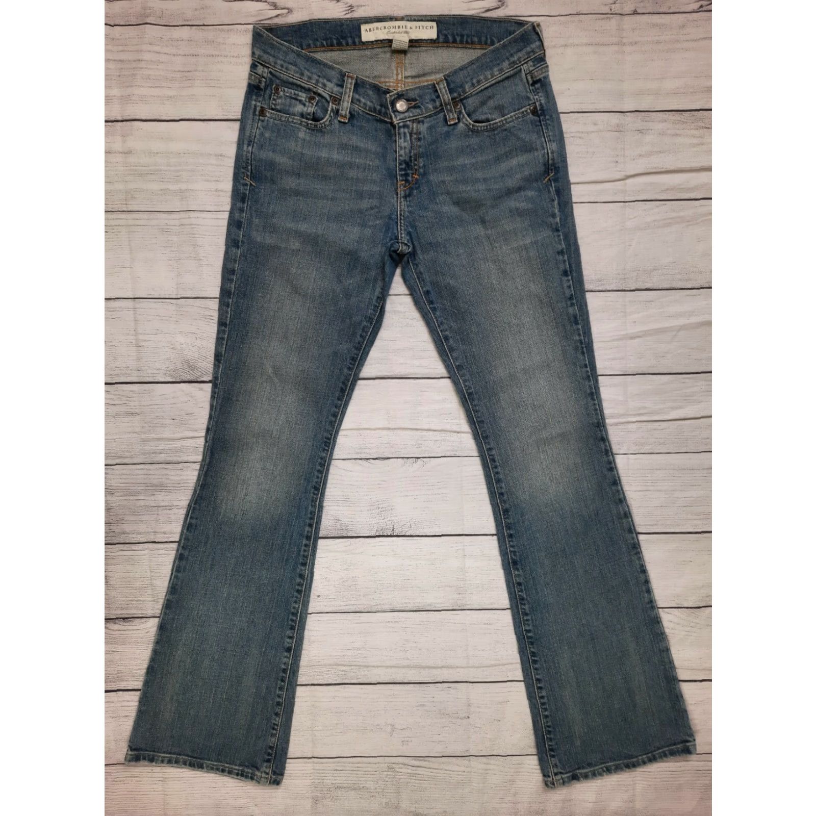 Abercrombie & Fitch VINTAGE Abercrombie & Fitch Women's Jeans Size 4 Denim Flared 29x32 Blue 2000s Womens Jeans Size 27" / US 4 / IT 40 - 6 Thumbnail