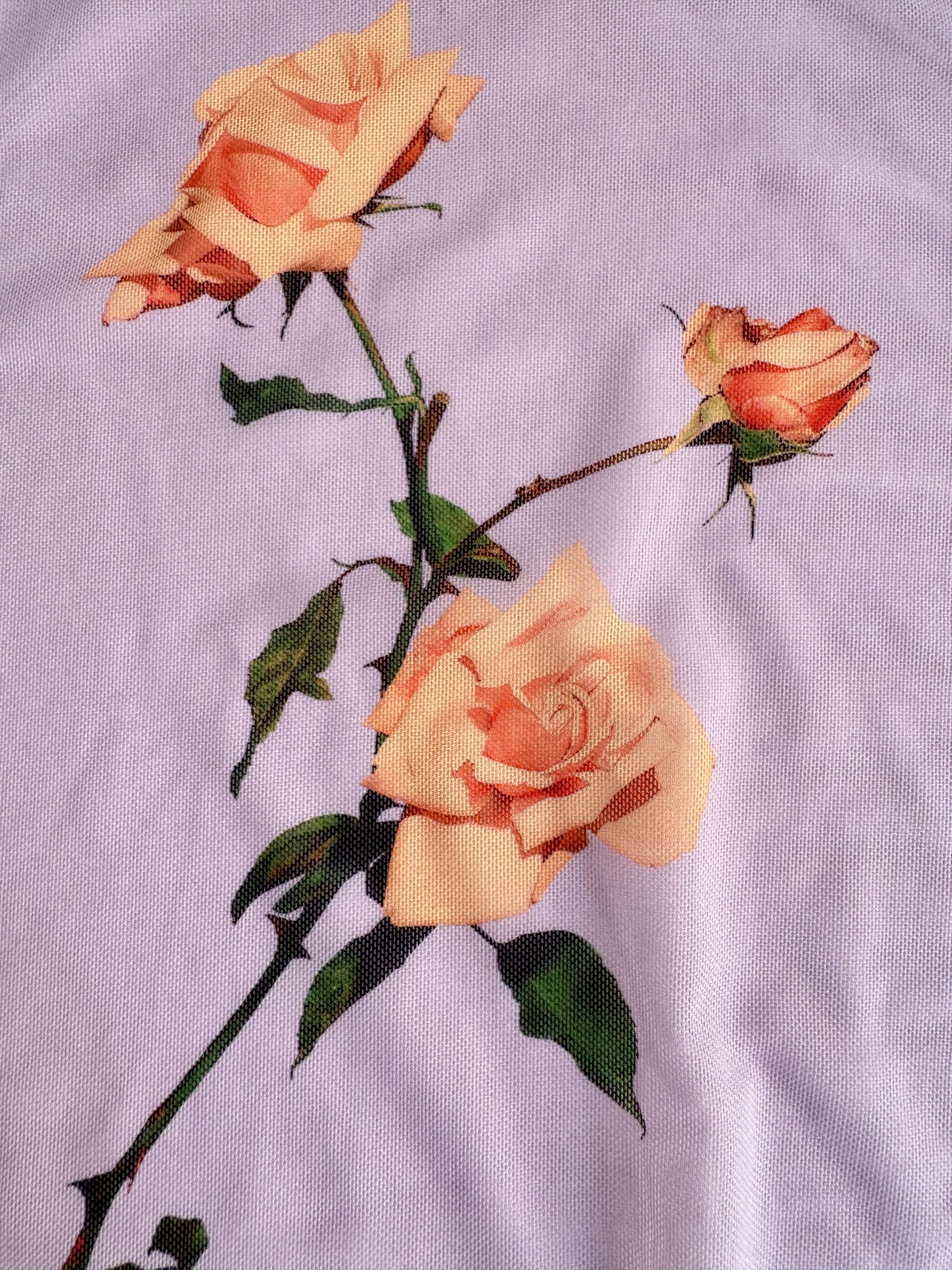 Dries Van Noten Floral Print Stretch-Tulle T-Shirt Size M / US 6-8 / IT 42-44 - 5 Thumbnail