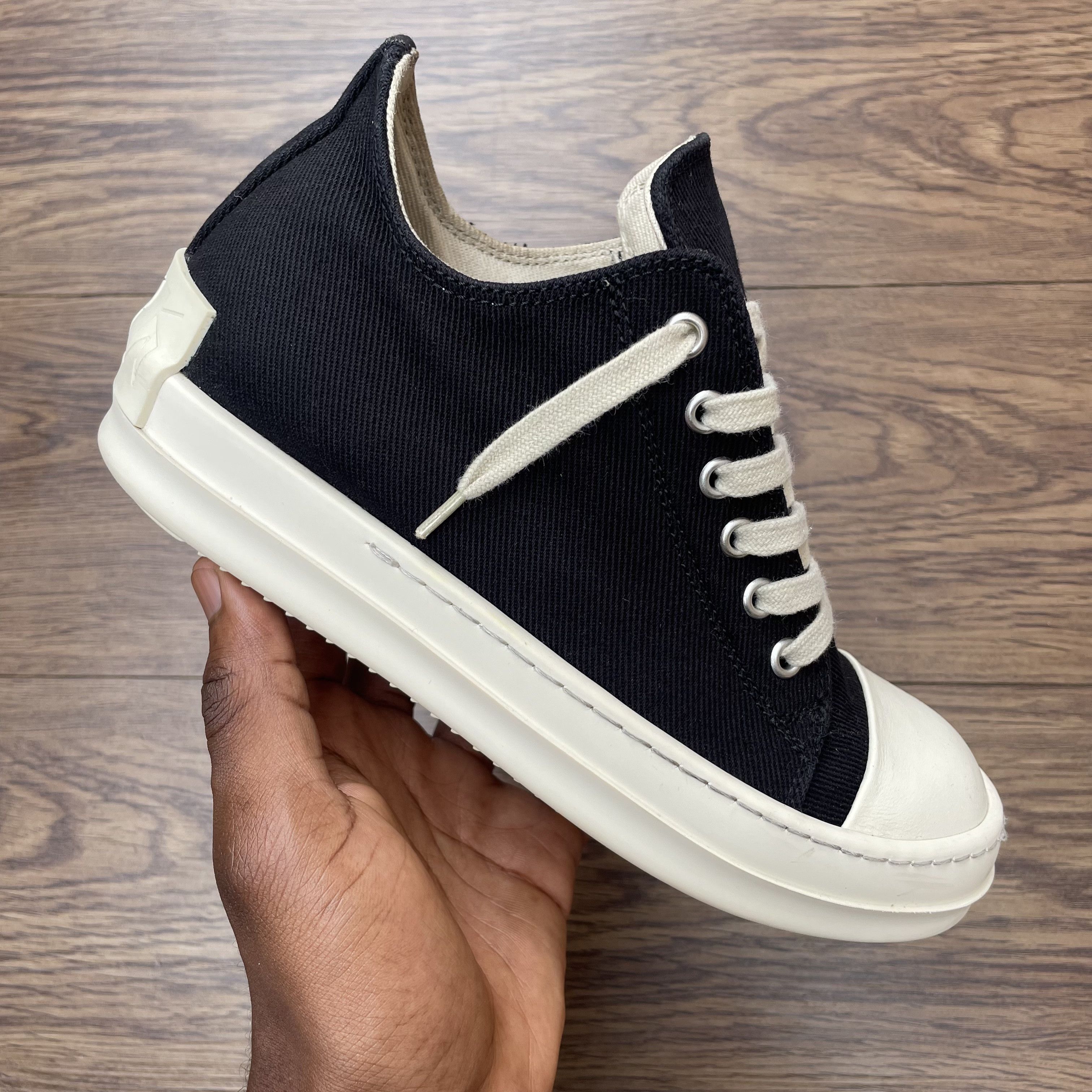 Rick Owens Drkshdw Rick Owens DRKSHDW License Plate Ramones Low Size US 6 / IT 36 - 5 Thumbnail