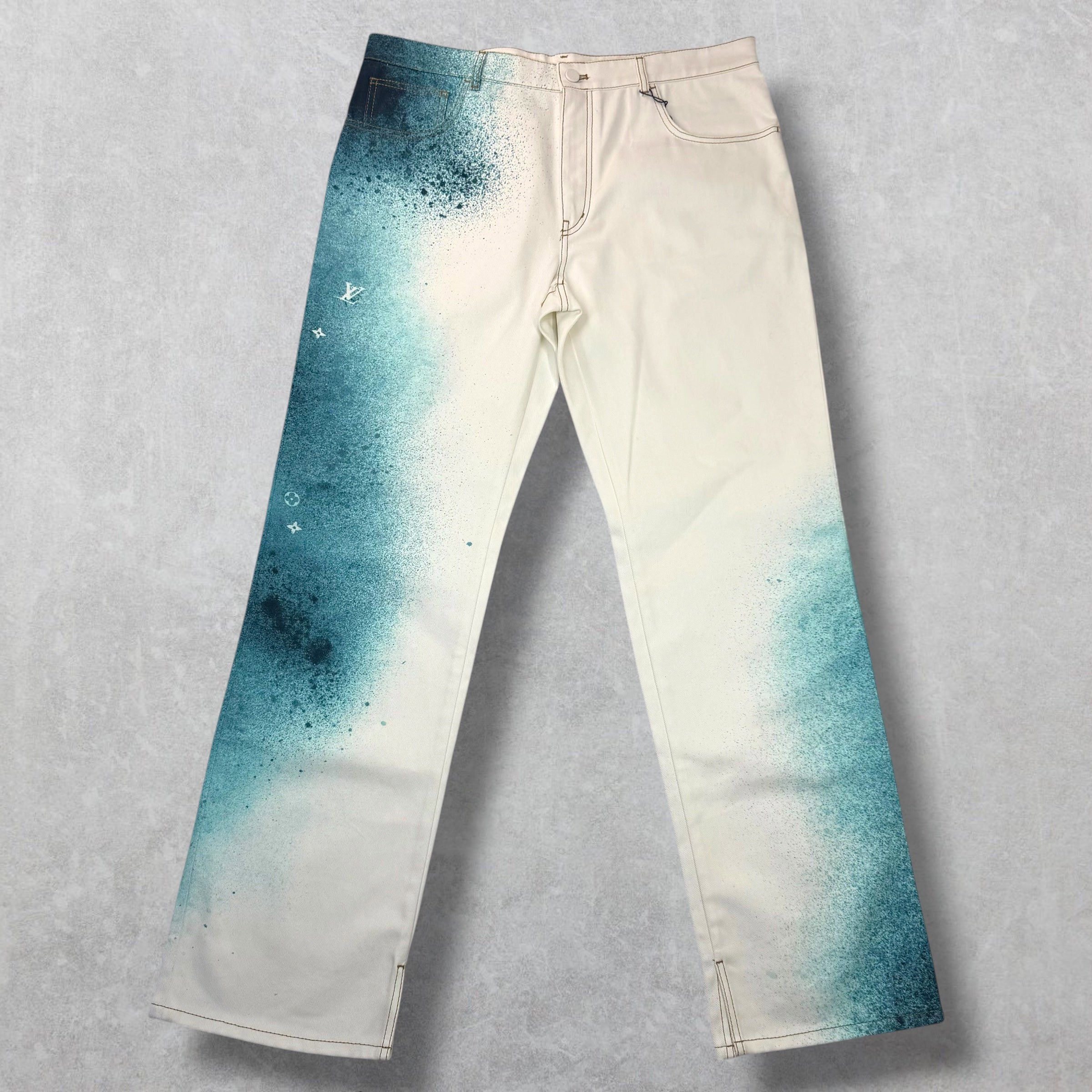 Louis Vuitton Louis Vuitton Spray Denim Pants 38 Size US 38 / EU 54 - 2 Thumbnail