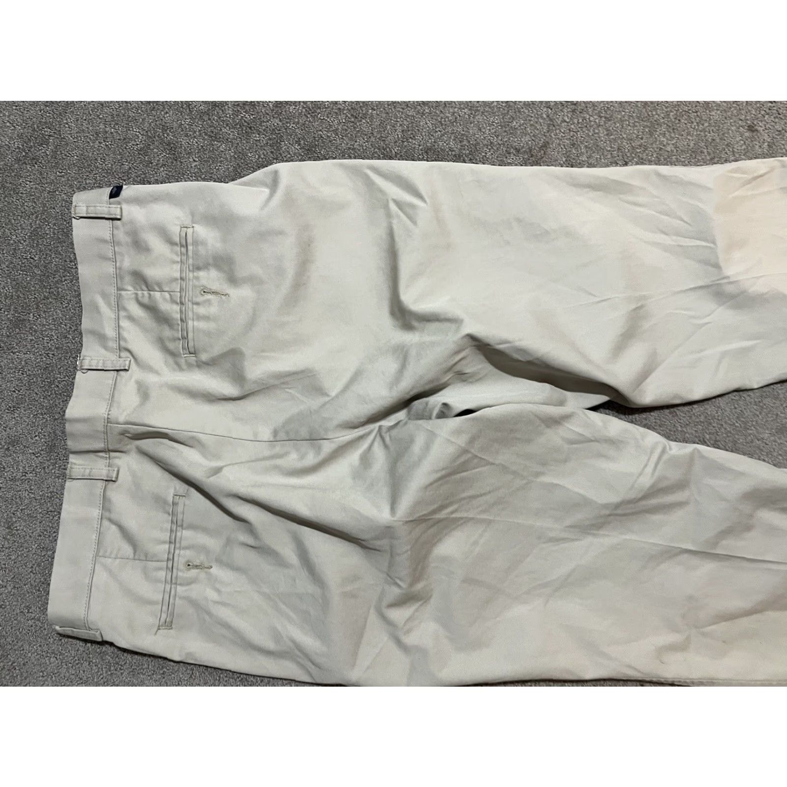 Dockers Dockers Men’s 36x29 Beige Pleated Dress Pants Stain Defender Belt Loops 5-Pocket Regular Inseam 29 Comfort Wrinkle Resistant Size US 36 / EU 52 - 4 Thumbnail
