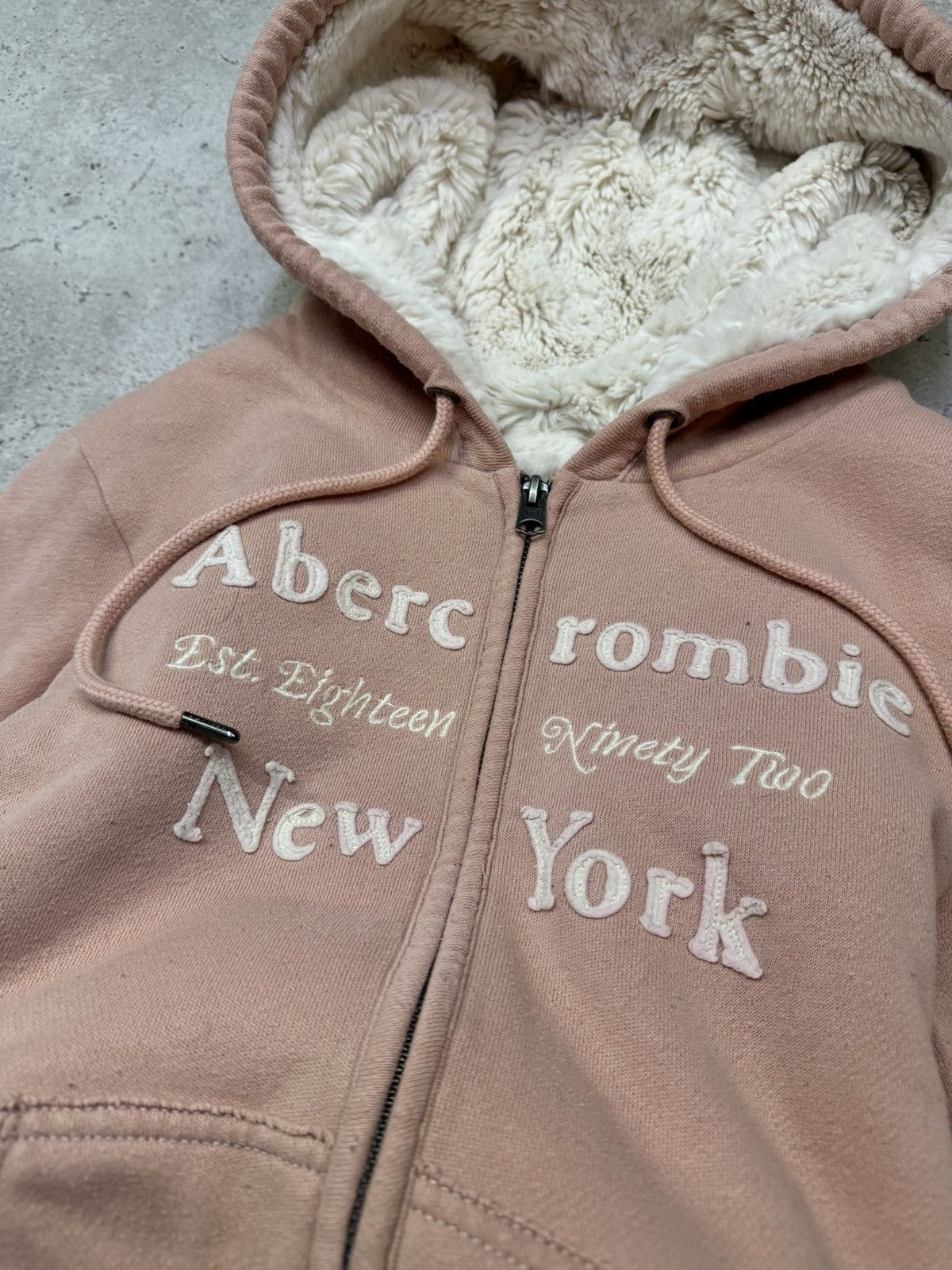 Abercrombie & Fitch Abercrombie & Fitch Vintage Full Fur Zip Hoodie Size US M / EU 48-50 / 2 - 5 Thumbnail