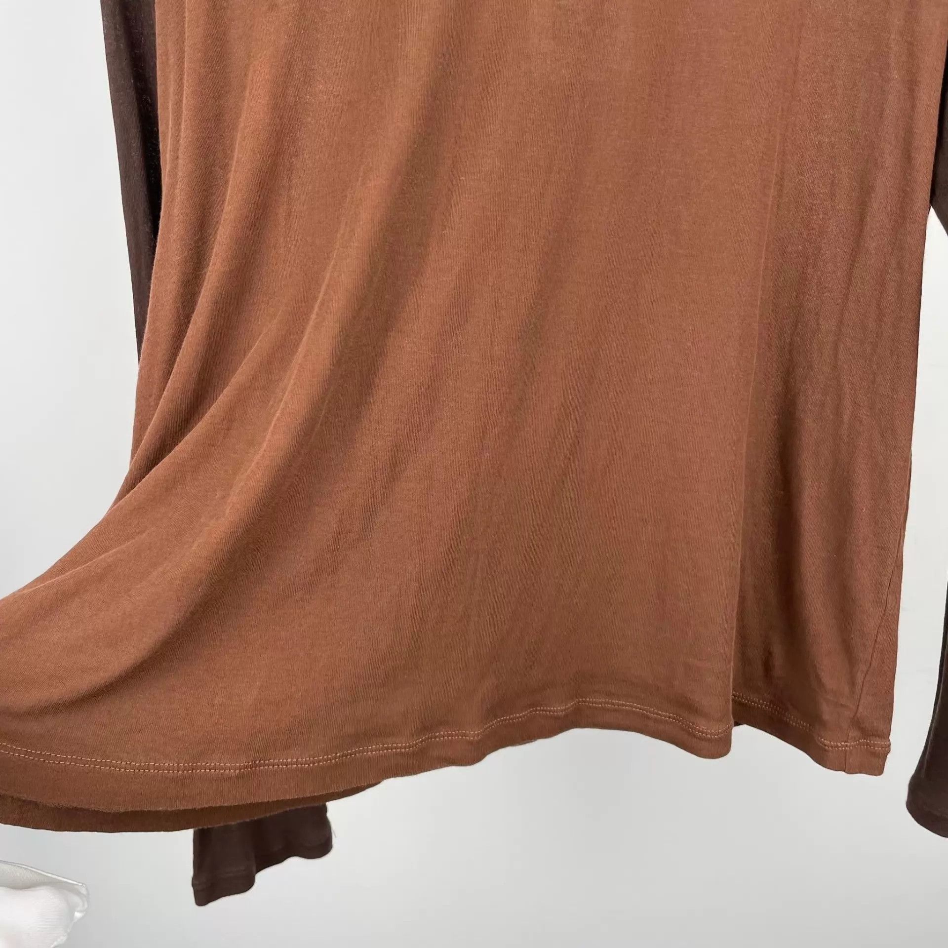 Miu Miu MIU MIU Women's Color Blocked Brown Long Sleeve S Size S / US 4 / IT 40 - 9 Thumbnail