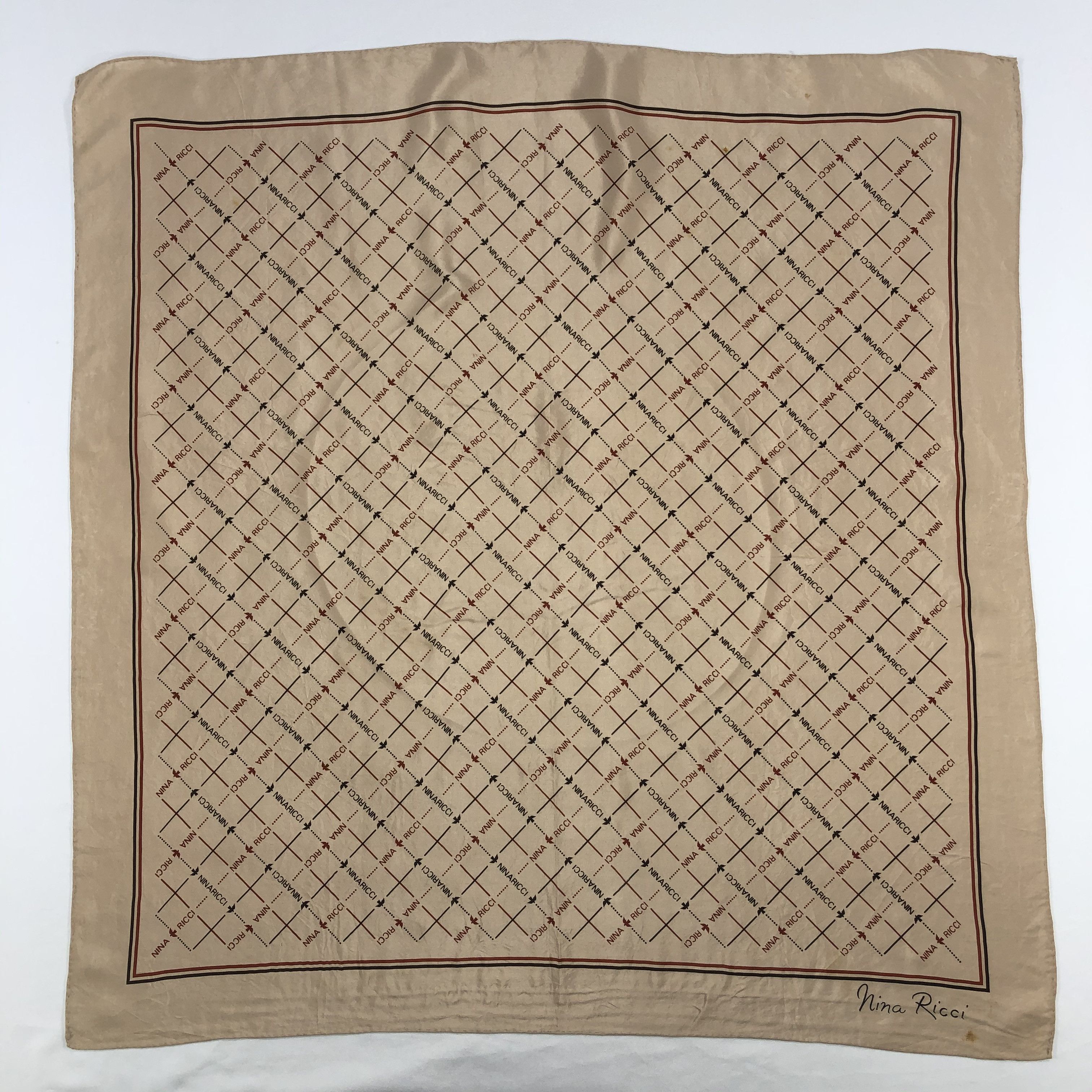 Nina Ricci Vintage Nina Ricci Silk Scarf Size ONE SIZE - 2 Thumbnail