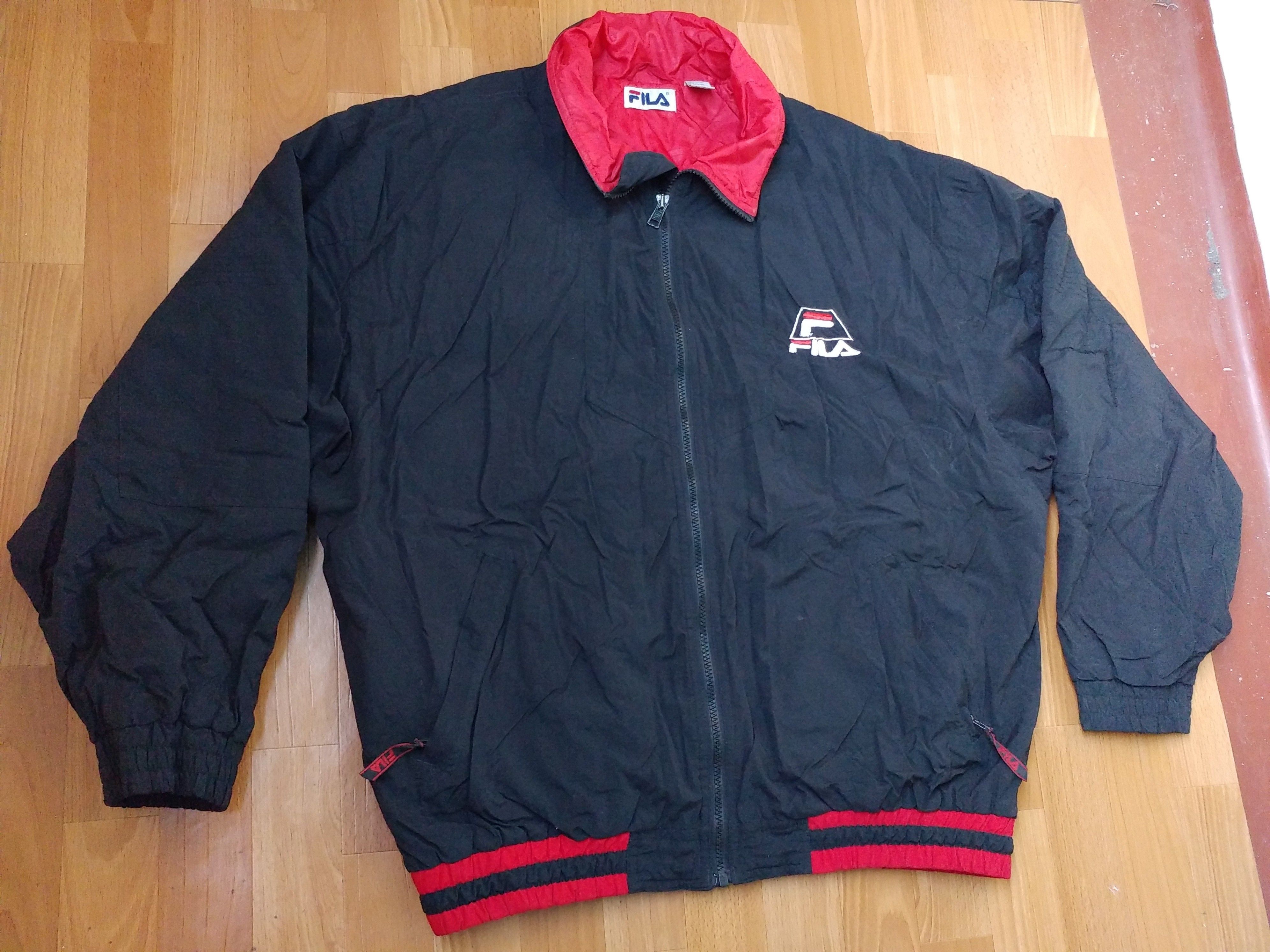 Fila FILA jacket, black, vintage, 90s hip hop windbreaker size XL Size US XL / EU 56 / 4 - 9 Thumbnail