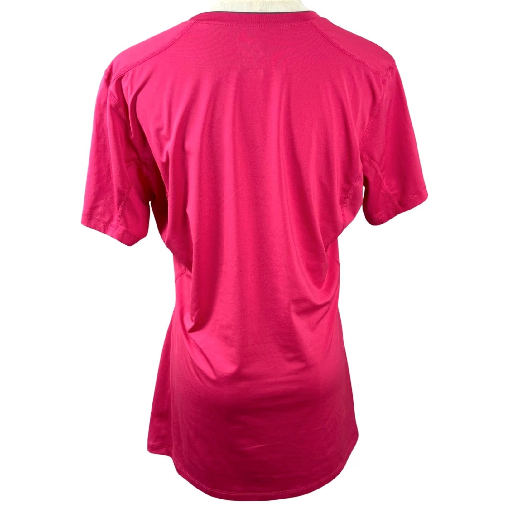 Nike Nike Pro Fitted Shirt Pink V-Neck Short Sleeve Athletic Top XL Womens Size XL / US 12-14 / IT 48-50 - 4 Thumbnail