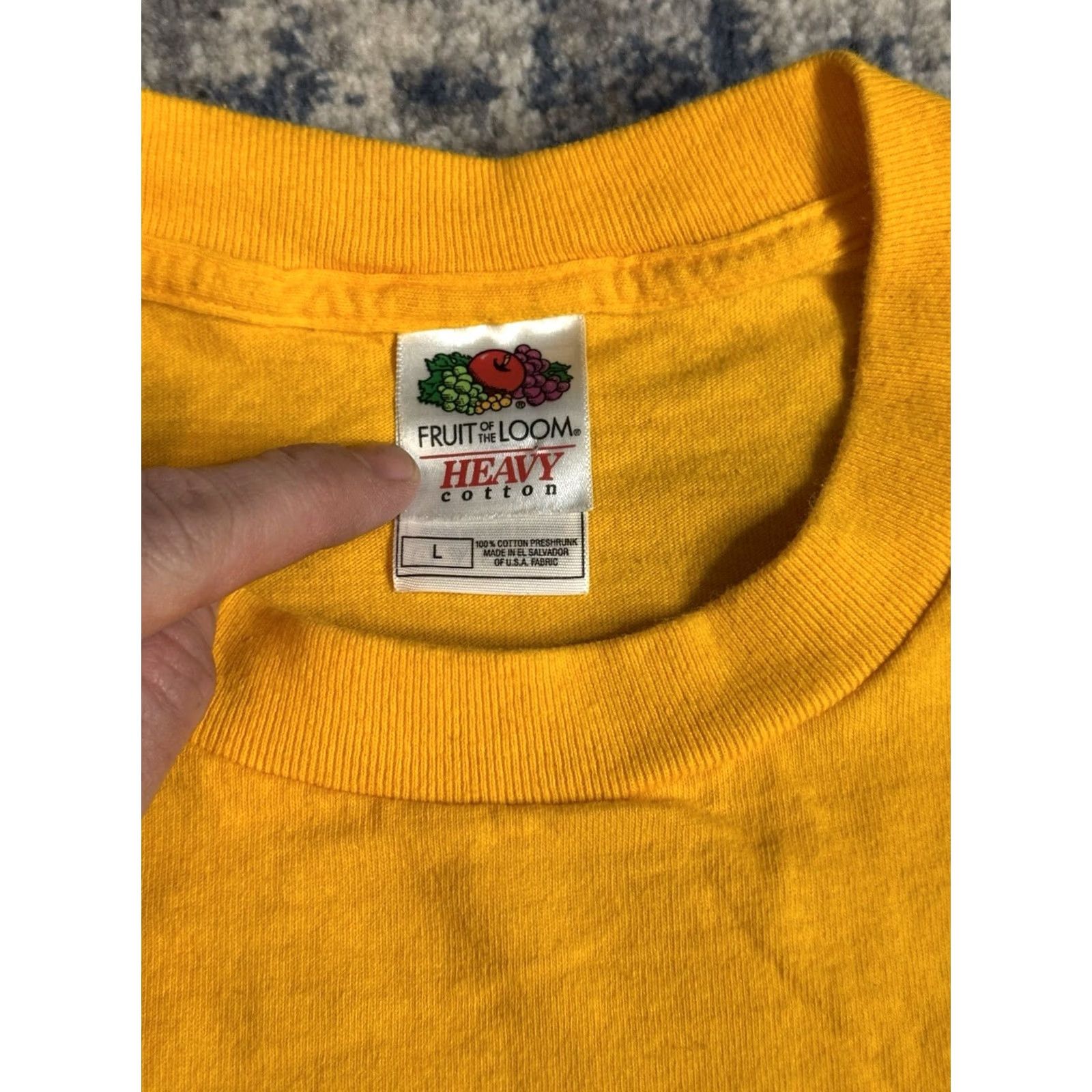 Fruit Of The Loom VINTAGE They Might Be Giants Concert T Shirt Sz L Yellow Graphic Print Ween Indie Rock Band Music Cartoon Logo Double-Sided 2002 No! Men Size US L / EU 52-54 / 3 - 5 Thumbnail