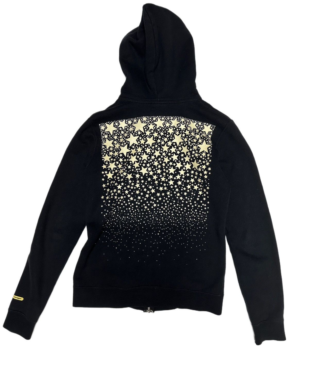 image of Swagger Star Hoodie Zip Up Glow In Dark in Black, Men's (Size Small)