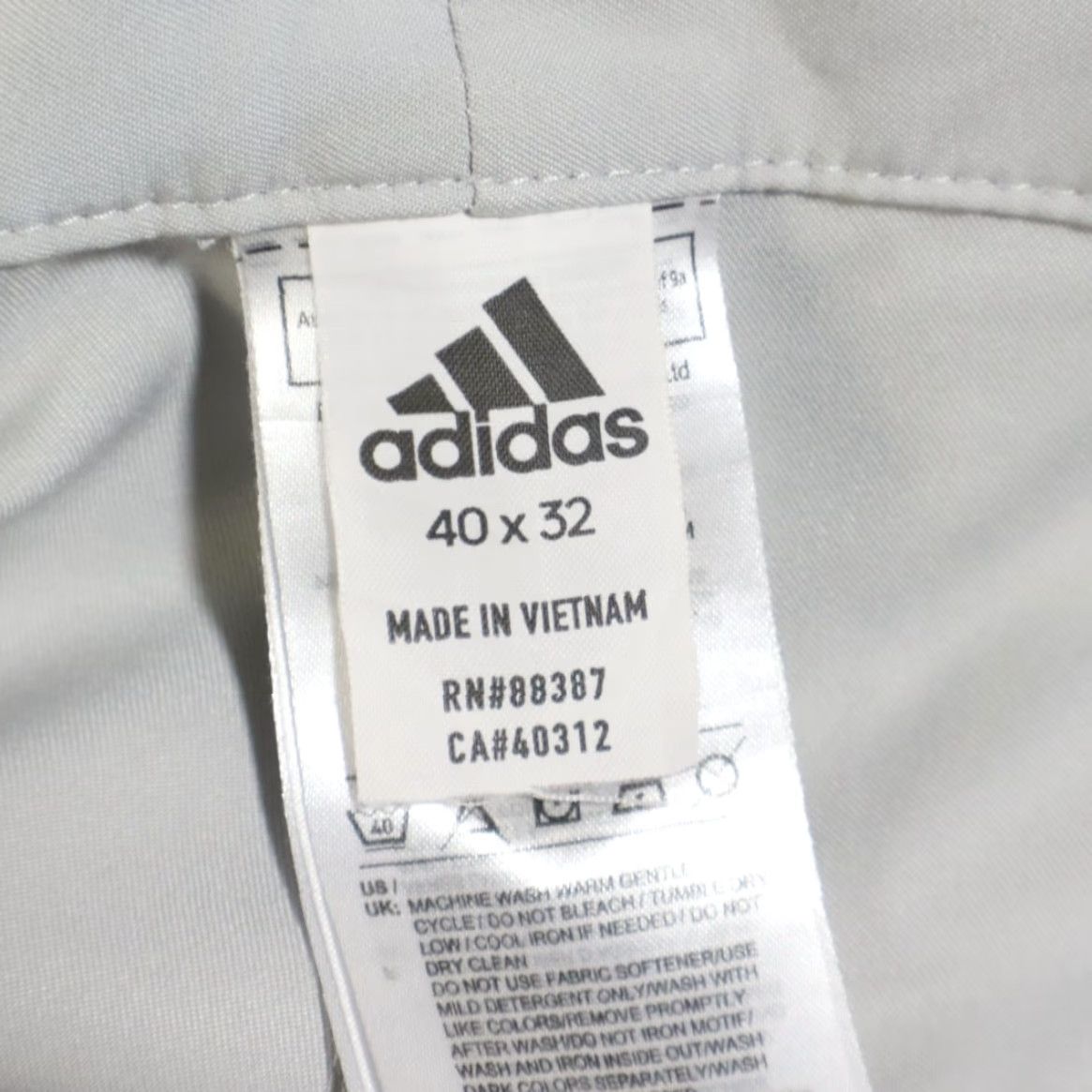 Adidas Adidas Golf Pants Gray Men 40/32 Polyester Microfiber Regular Fit Chino Casual Men's Pants 40 Gray Golf Size US 40 / EU 56 - 5 Thumbnail
