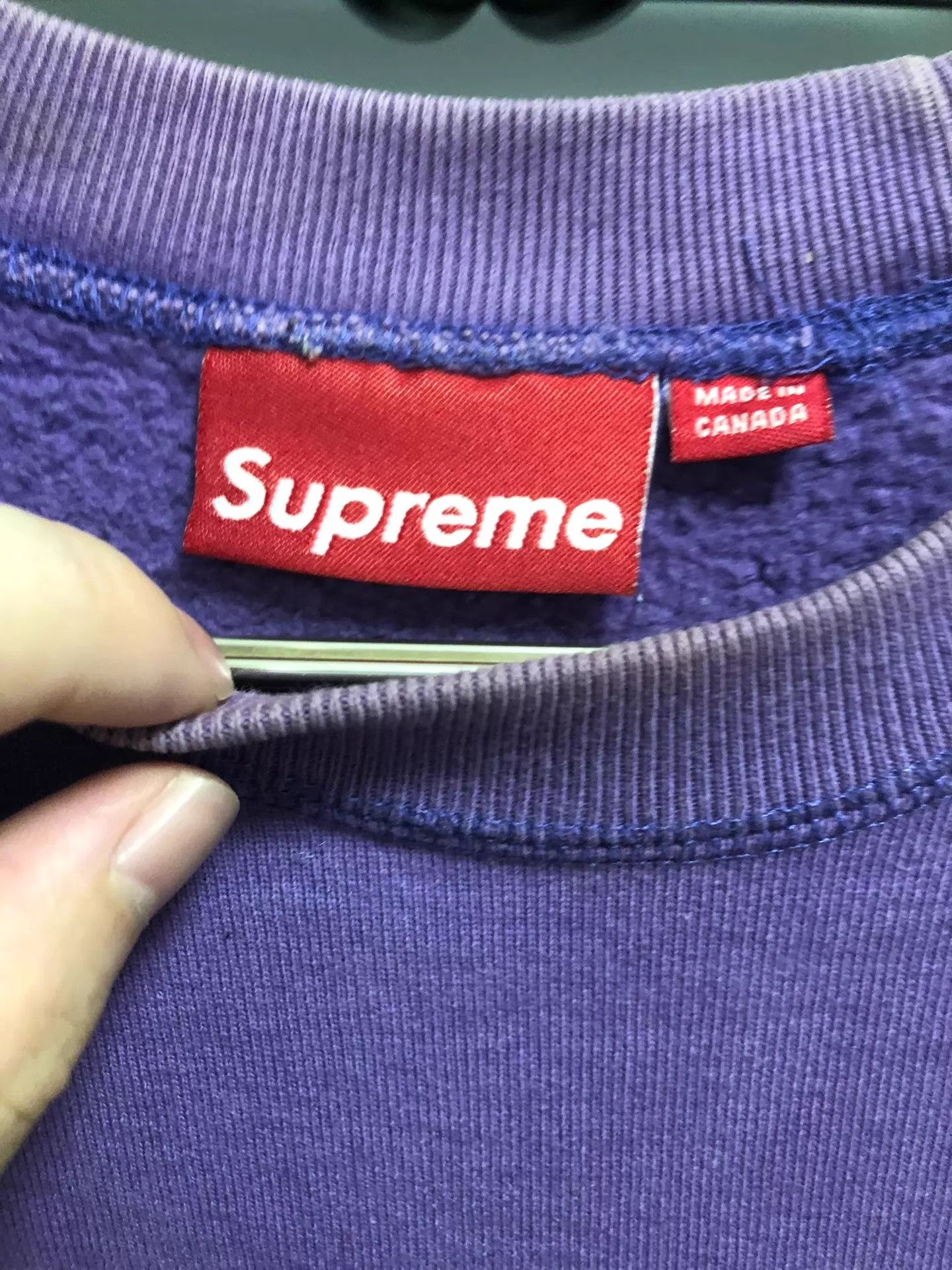 Supreme Supreme teal/purple box logo crewneck L stained Size US L / EU 52-54 / 3 - 5 Thumbnail